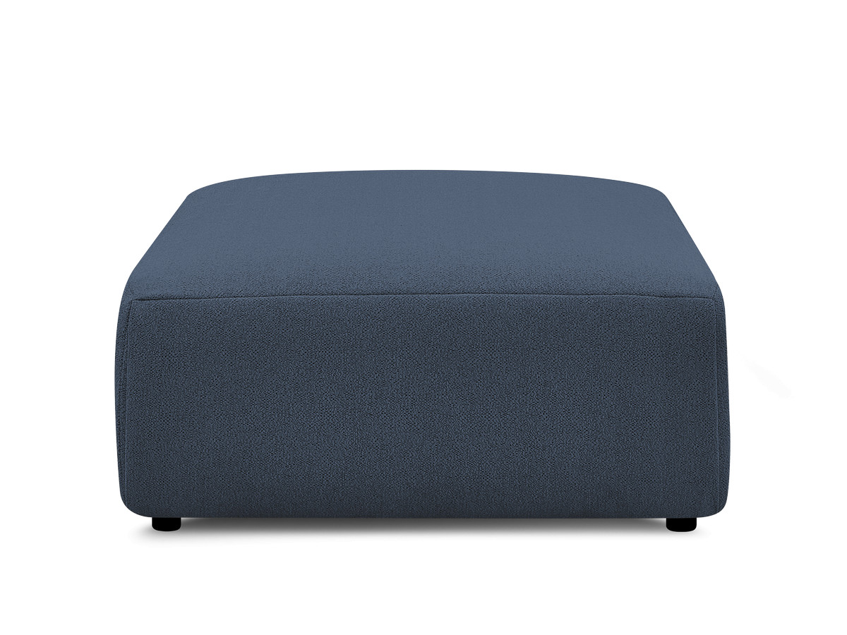 Bobochic Jana Pouf 94 × 114 cm Melange-Stoff Blau