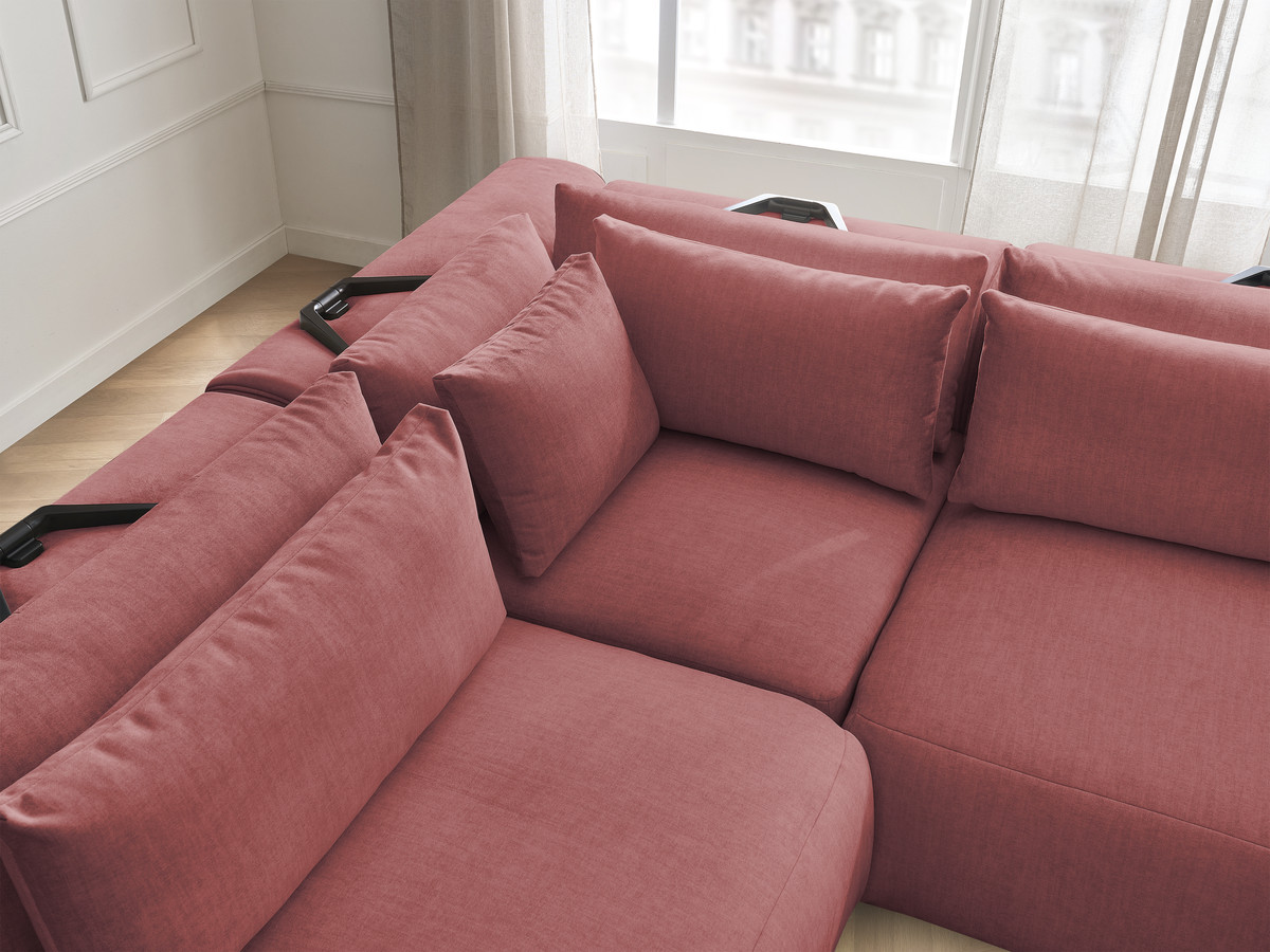 Bobochic Jana Ecksofa Samt Orange
