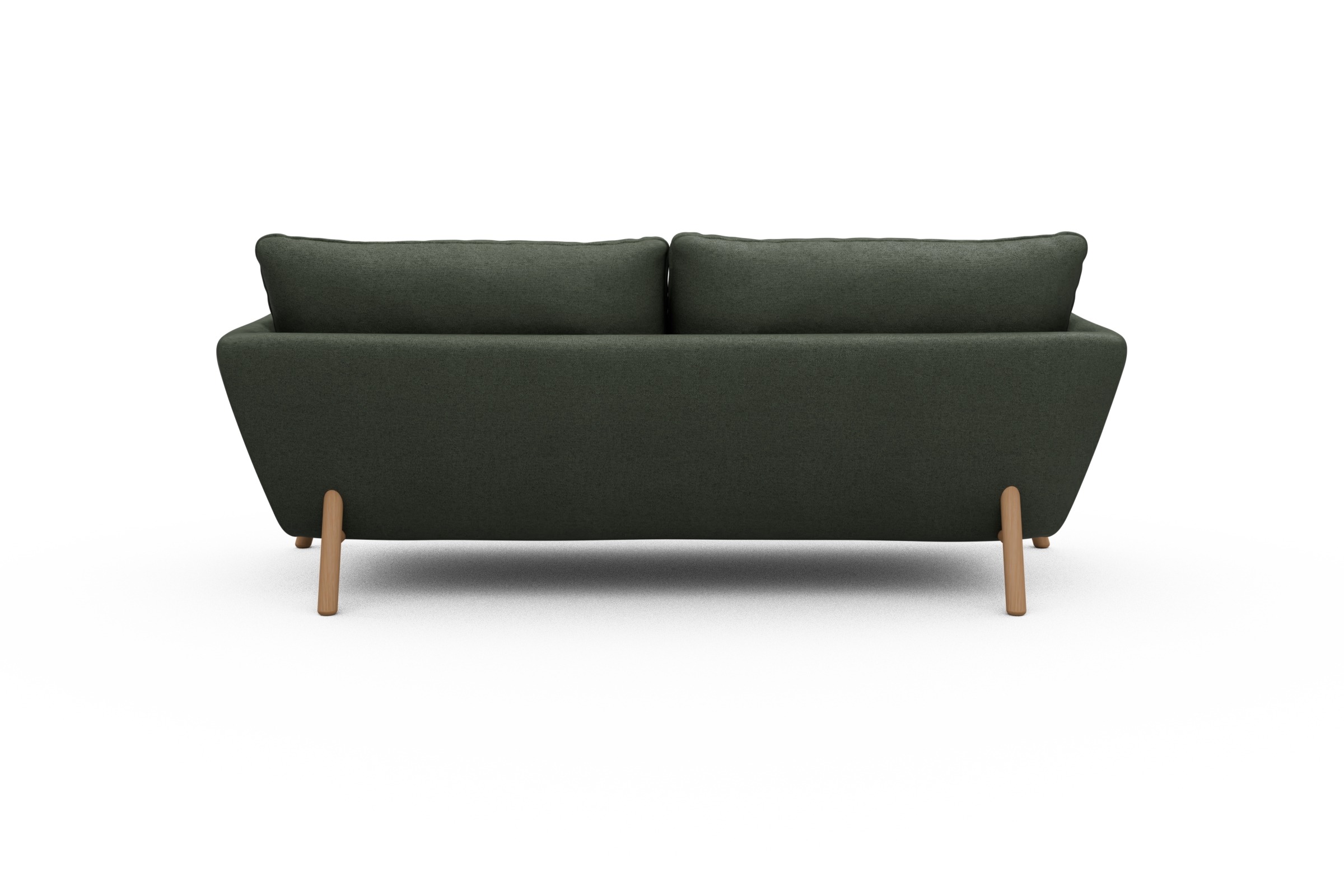 Sofa Emil 3-Sitzer Beinfarbe Eiche Natur Denari-Forest-Green
