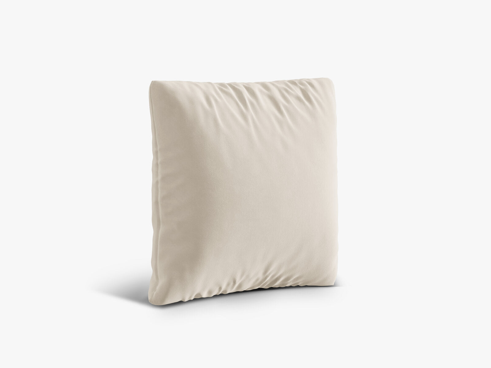 Micadoni Kissen Nuria Samt Beige 70x70x15