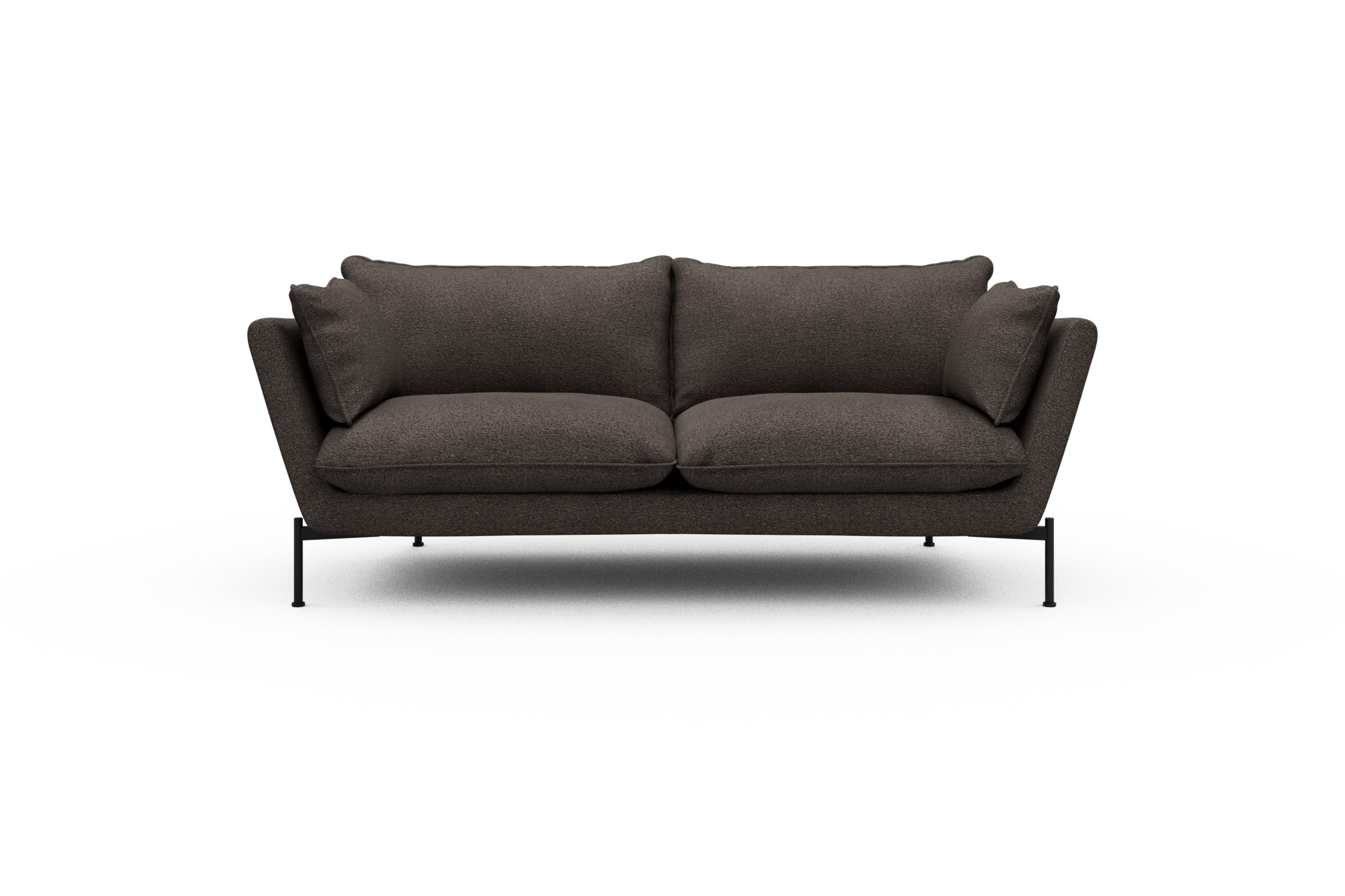 Skandi Home Sofa Anton PREMIUM 2-Sitzer Boucle-Taupe moebelfaktor