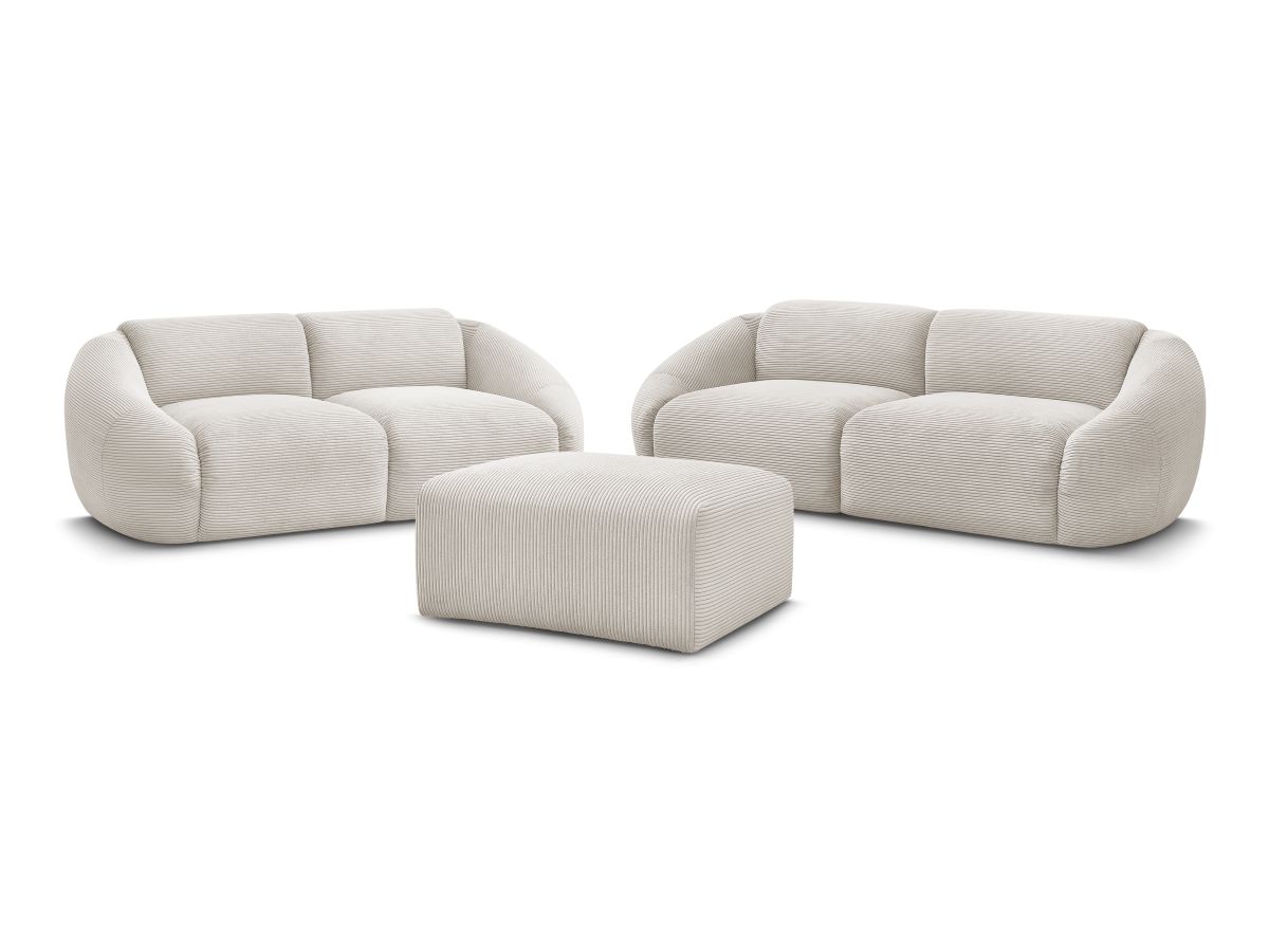 Bobochic Tina Sofa 6-Sitzer mit Pouf