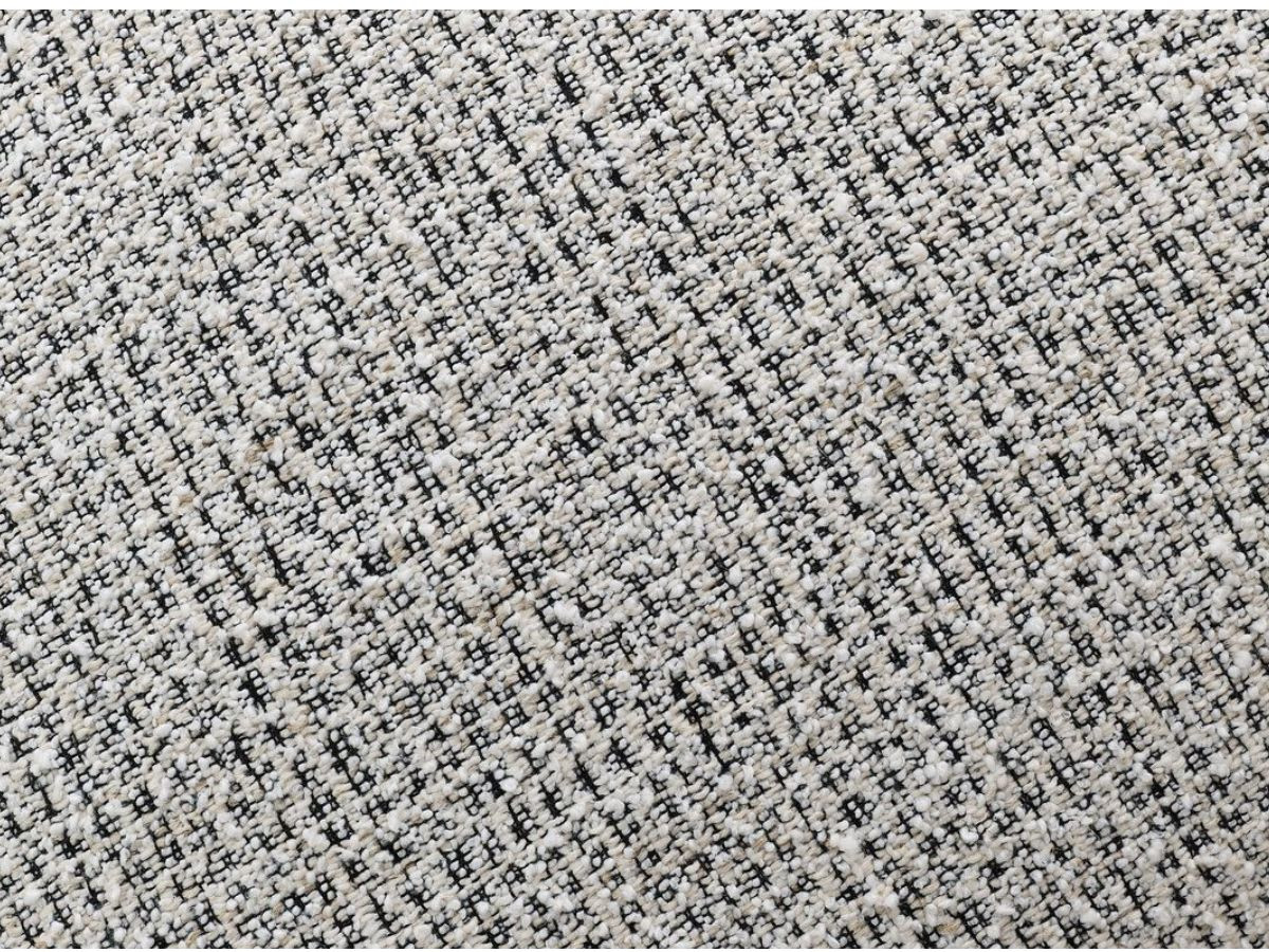 Bobochic Arsene Ecksofa mit Schlaffunktion und Bettkasten 277 × 200 cm Melange-Stoff Hellgrau Ecke rechts