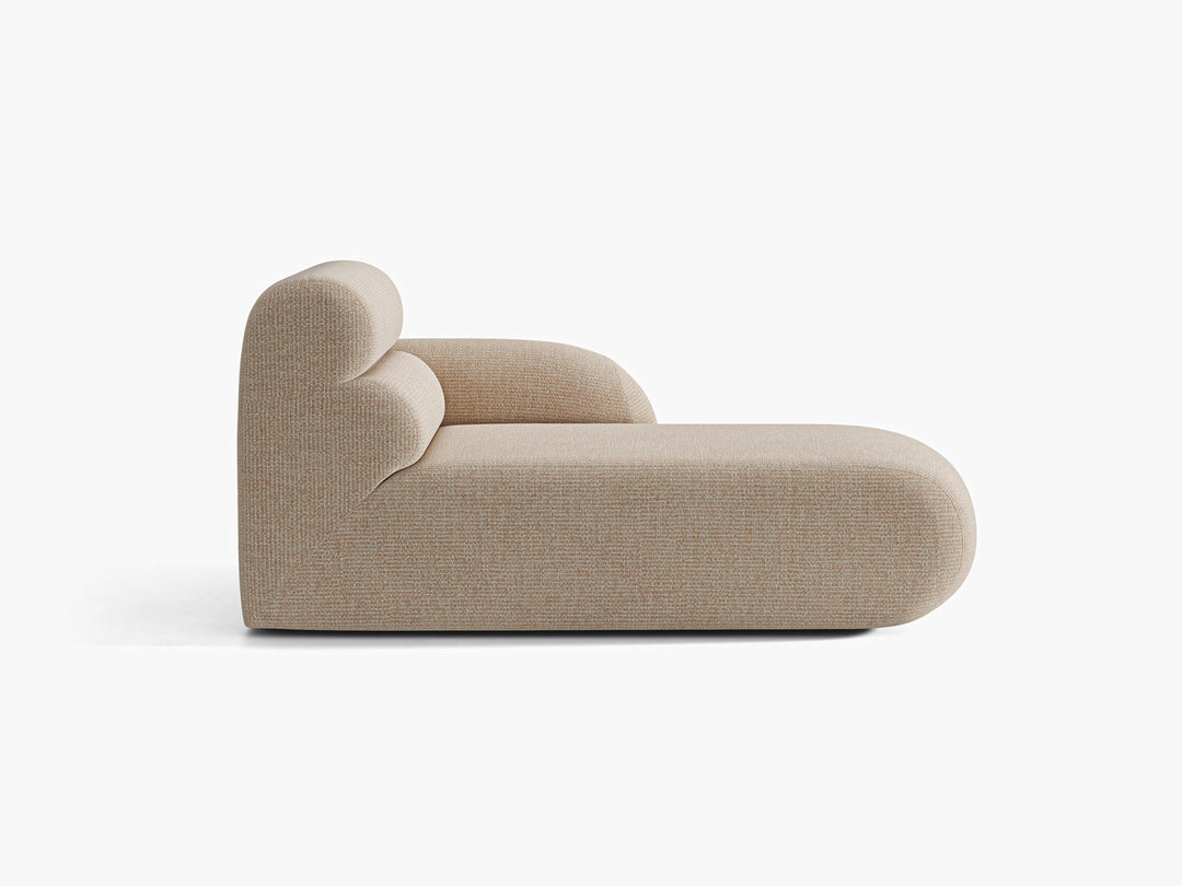 Micadoni Neo Chaiselongue Rechts Chenille SILENCIO Sand