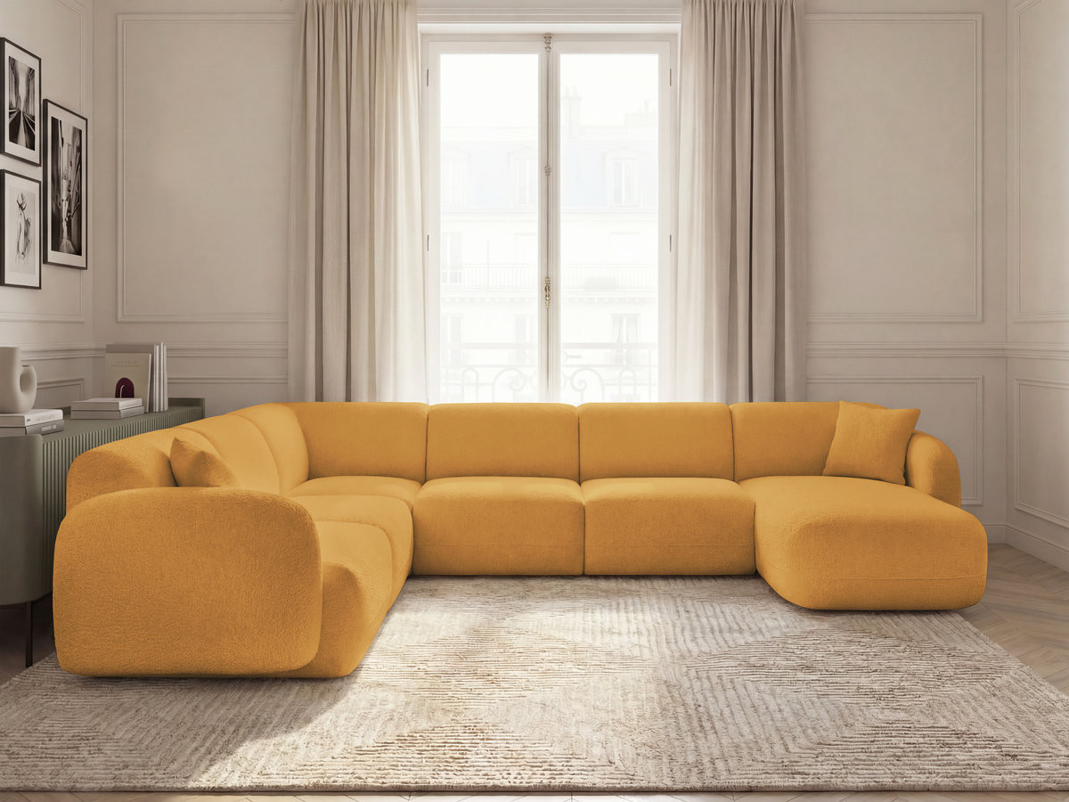 Bobochic Anda Wohnlandschaft Chenille Gelb Ecke links