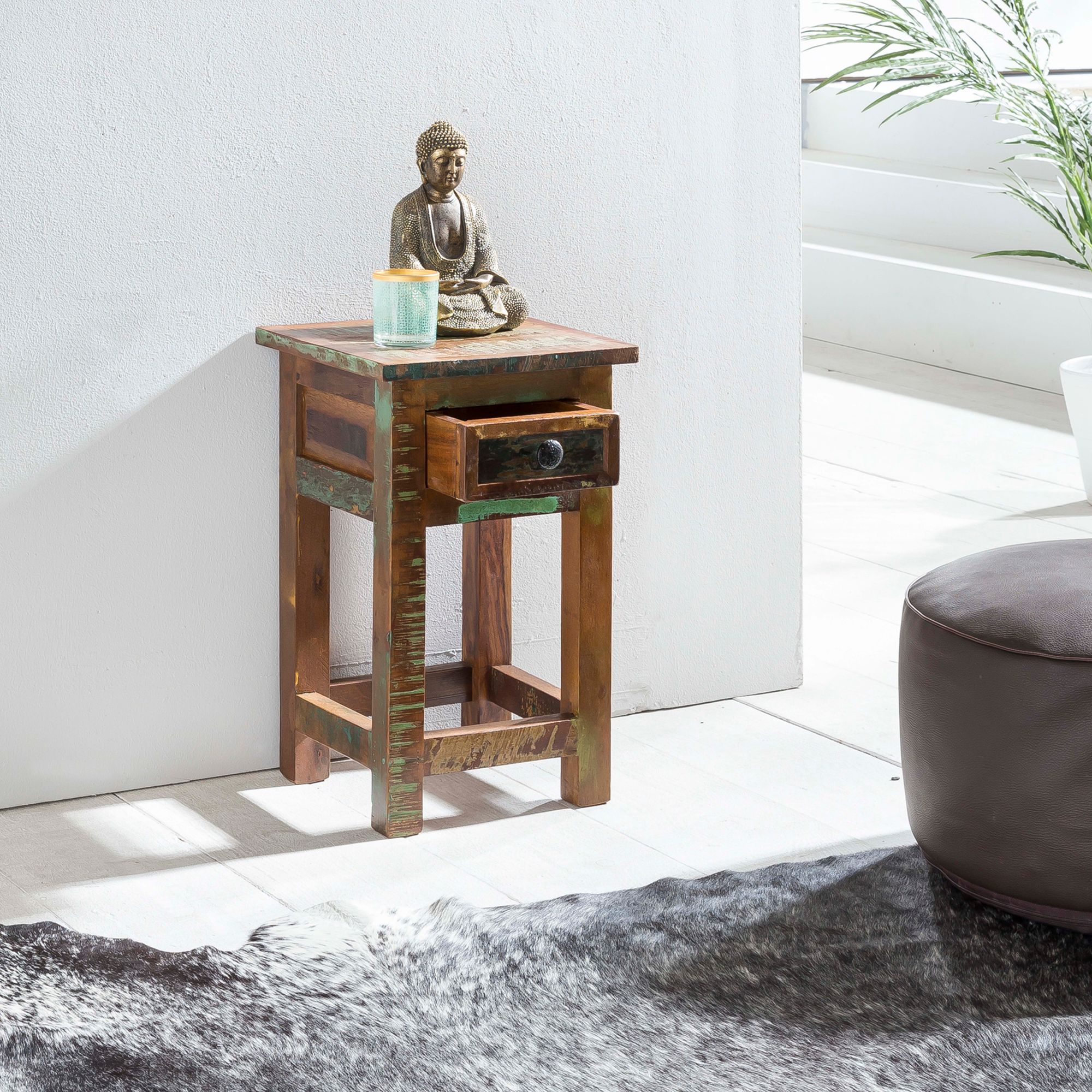 Beistelltisch Gudhjem Mango Massivholz Braun 30 × 30 × 50 cm