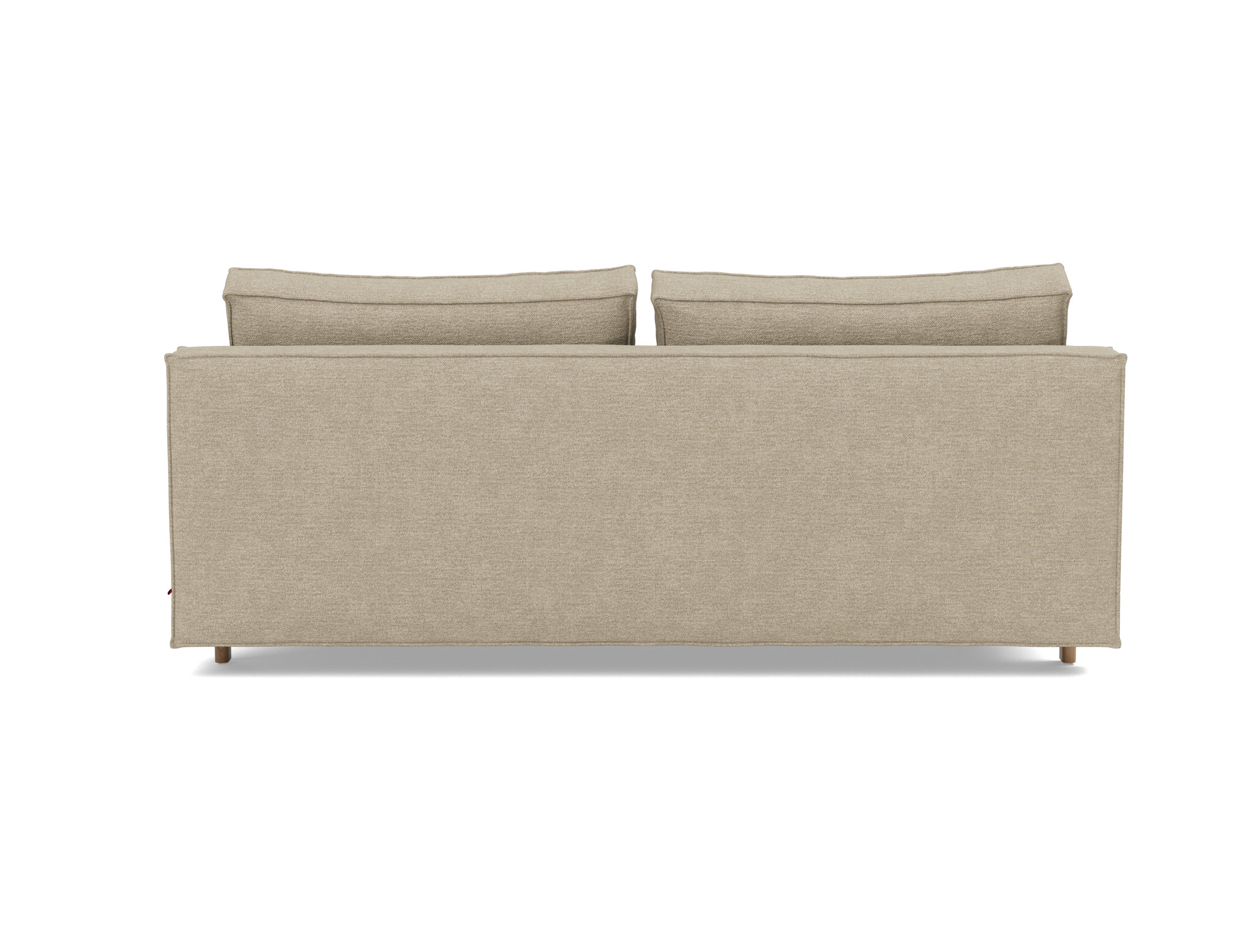 Schlafsofa Sly Strukturierter Stoff Taura 356-Sand Beine Eiche