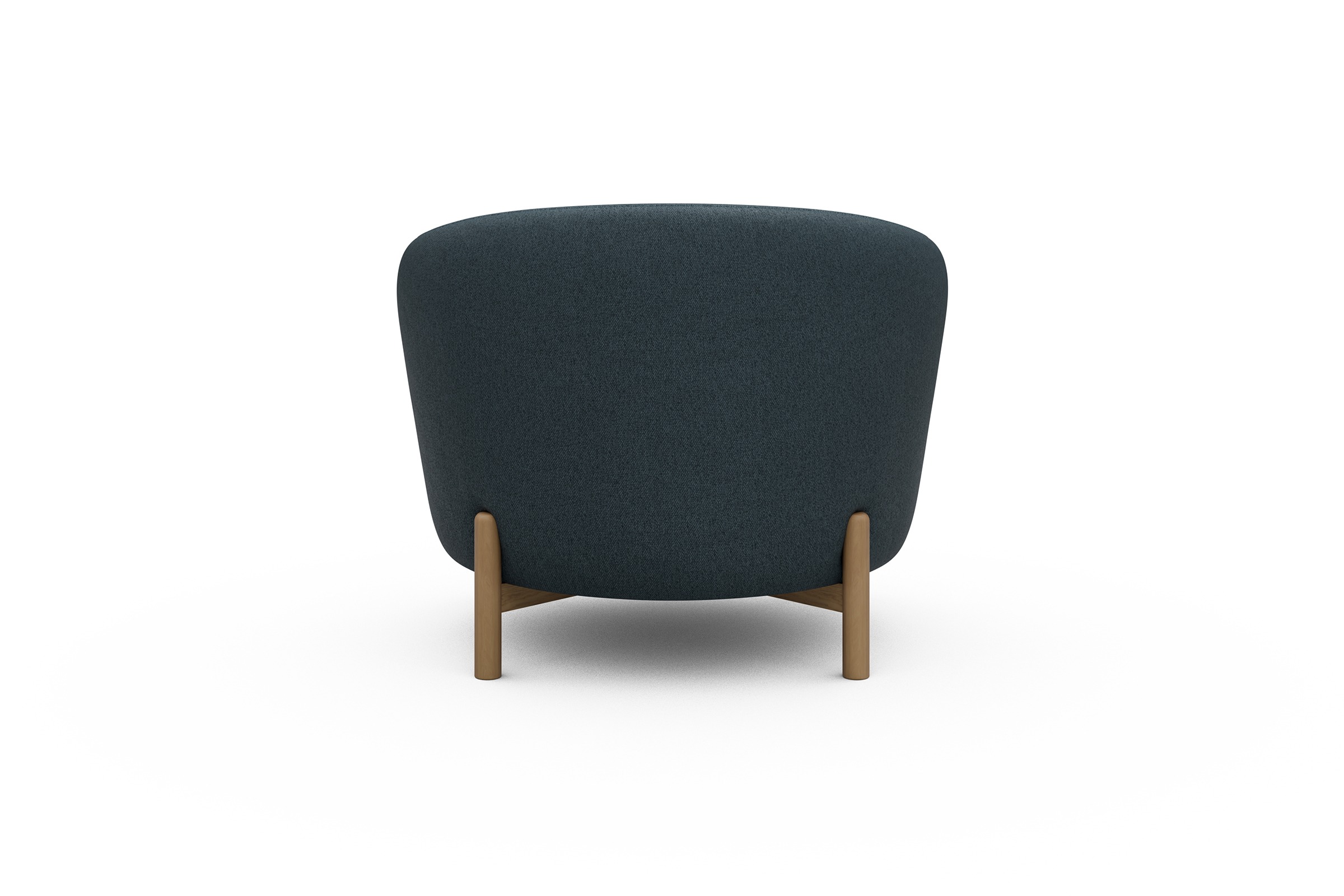 Sessel Ronda Holzbeine Eiche Natur Denari-Royal-Blue