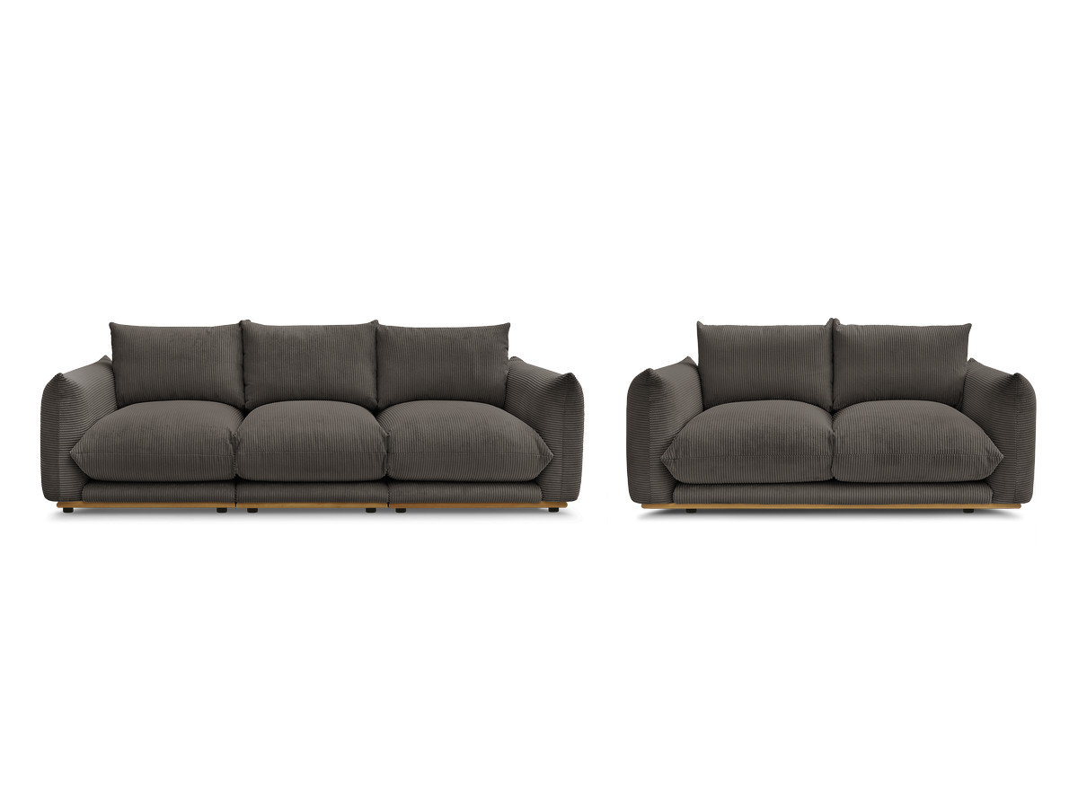 Bobochic Ernest Sofa 5-Sitzer Cordsamt Taupe