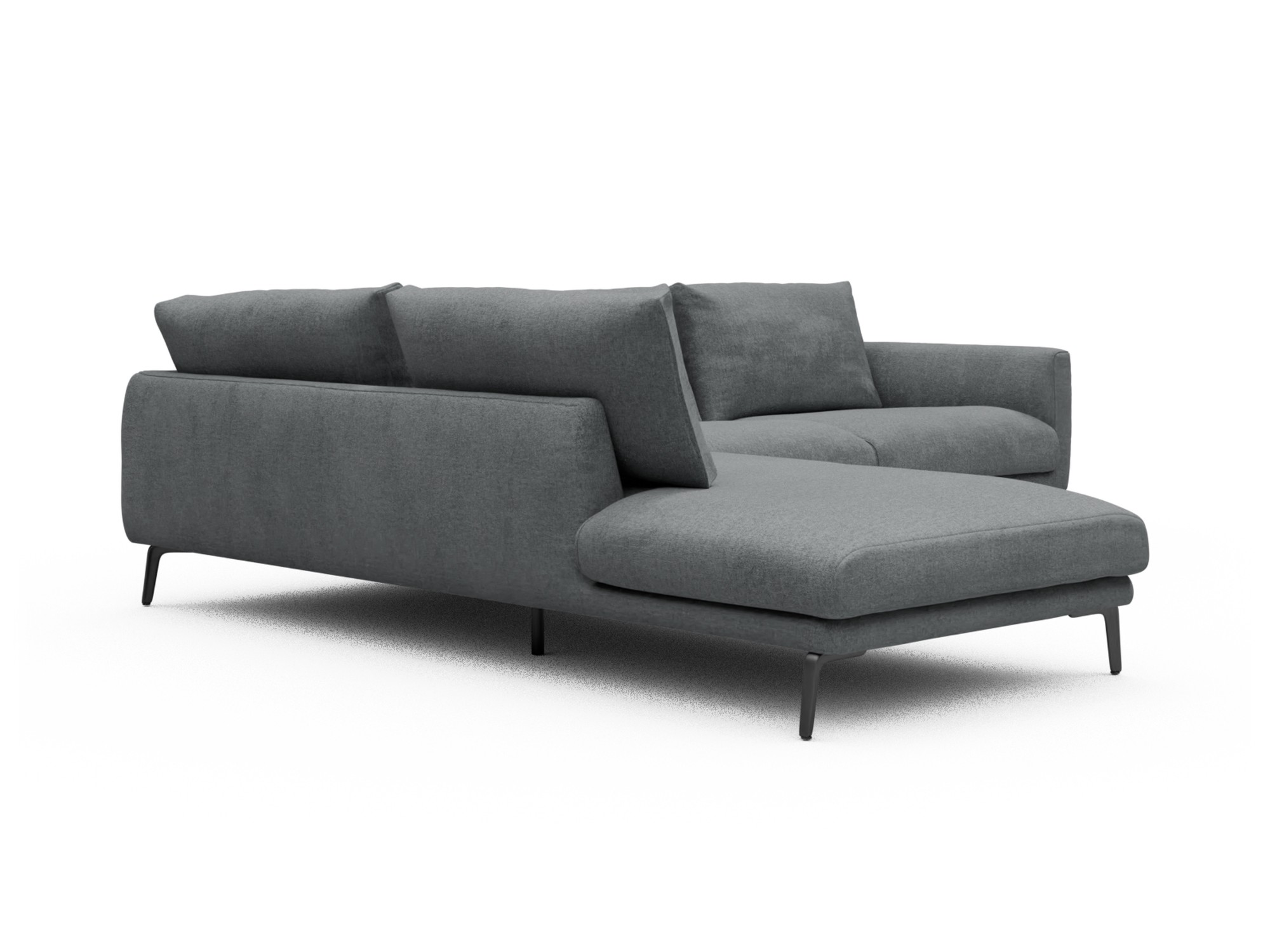 Skandi Home Ecksofa Karl Relax-Ecke links mit 2,5-Sitzer Casone-Gravel-Grey moebelfaktor