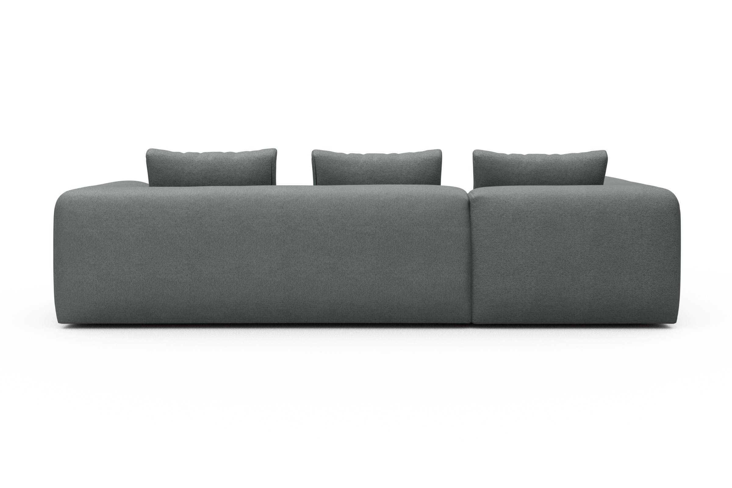 Ecksofa Fred 2x 2,5-Sitzer links offen Denari-Soft-Grey