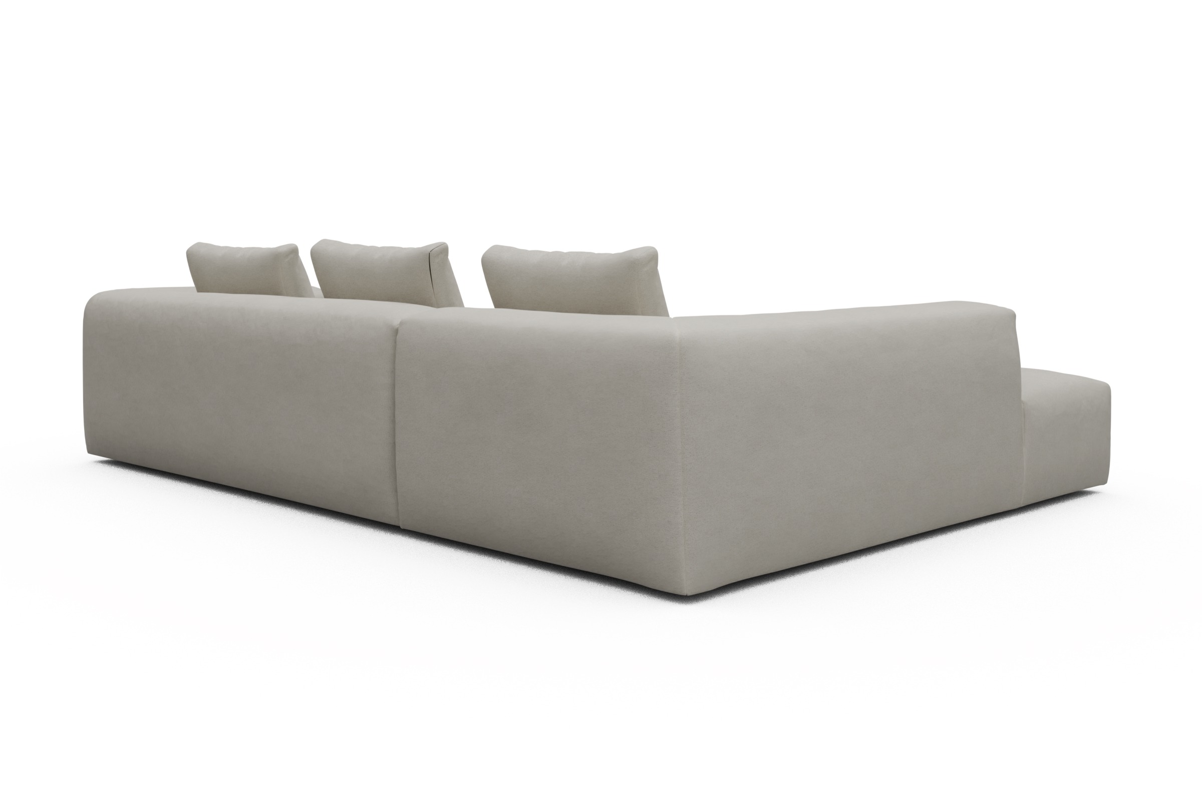 Ecksofa Fred Relax-Ecke links mit 2,5-Sitzer Denari-Clean-Beige