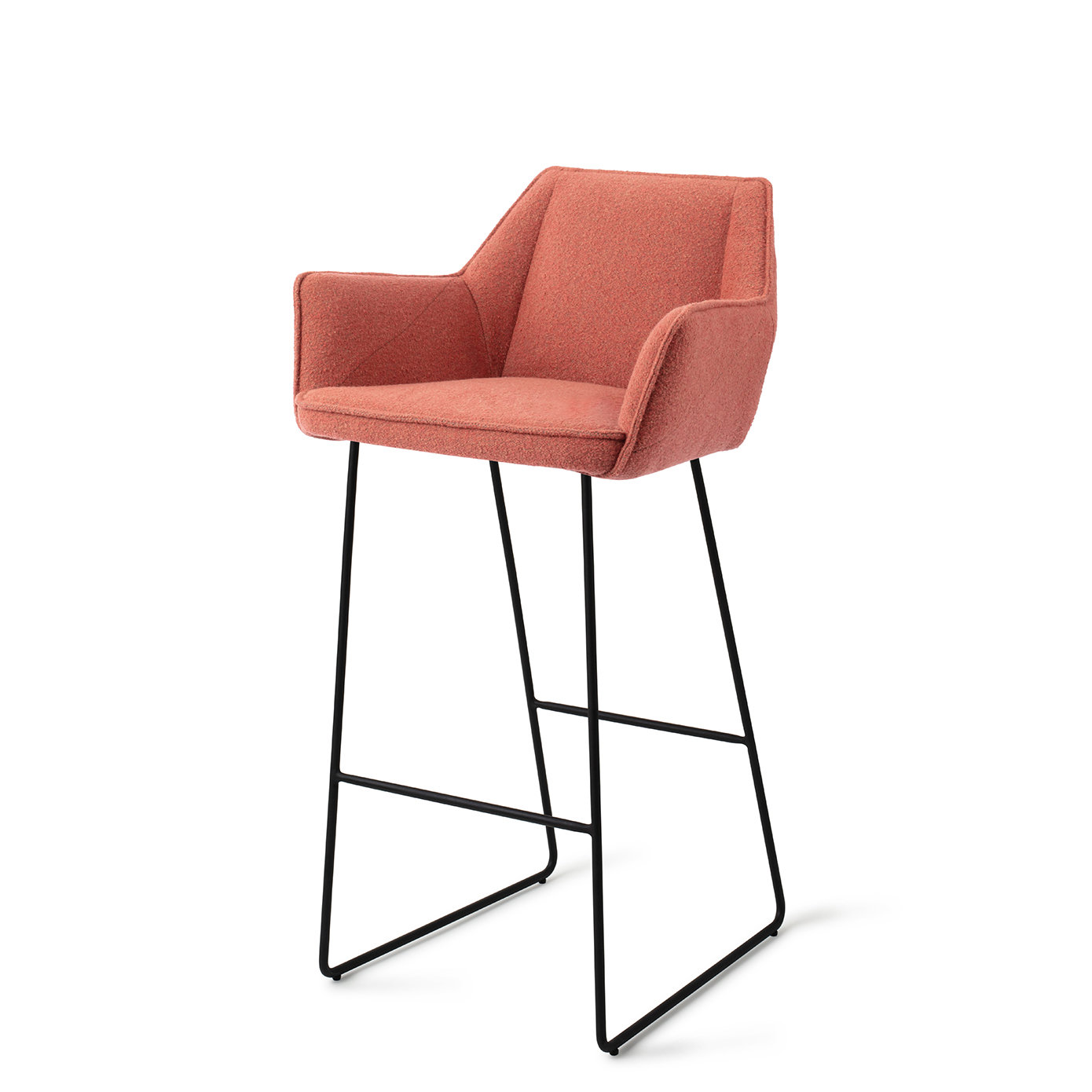 Jesper Home Barhocker Tome Shabby Saffron Slide Schwarz Barhöhe 75 cm