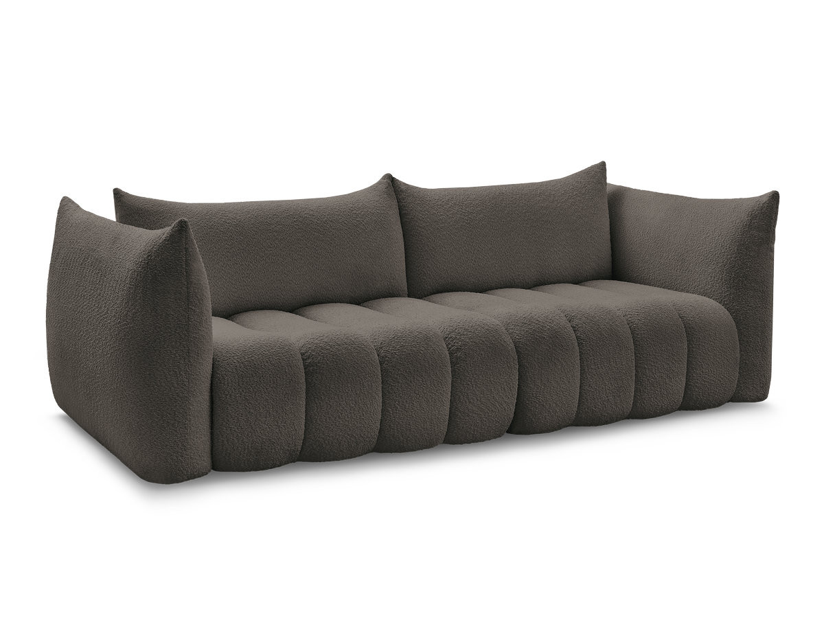 Bobochic Azra Sofa 4-Sitzer Bouclé-Stoff Braun