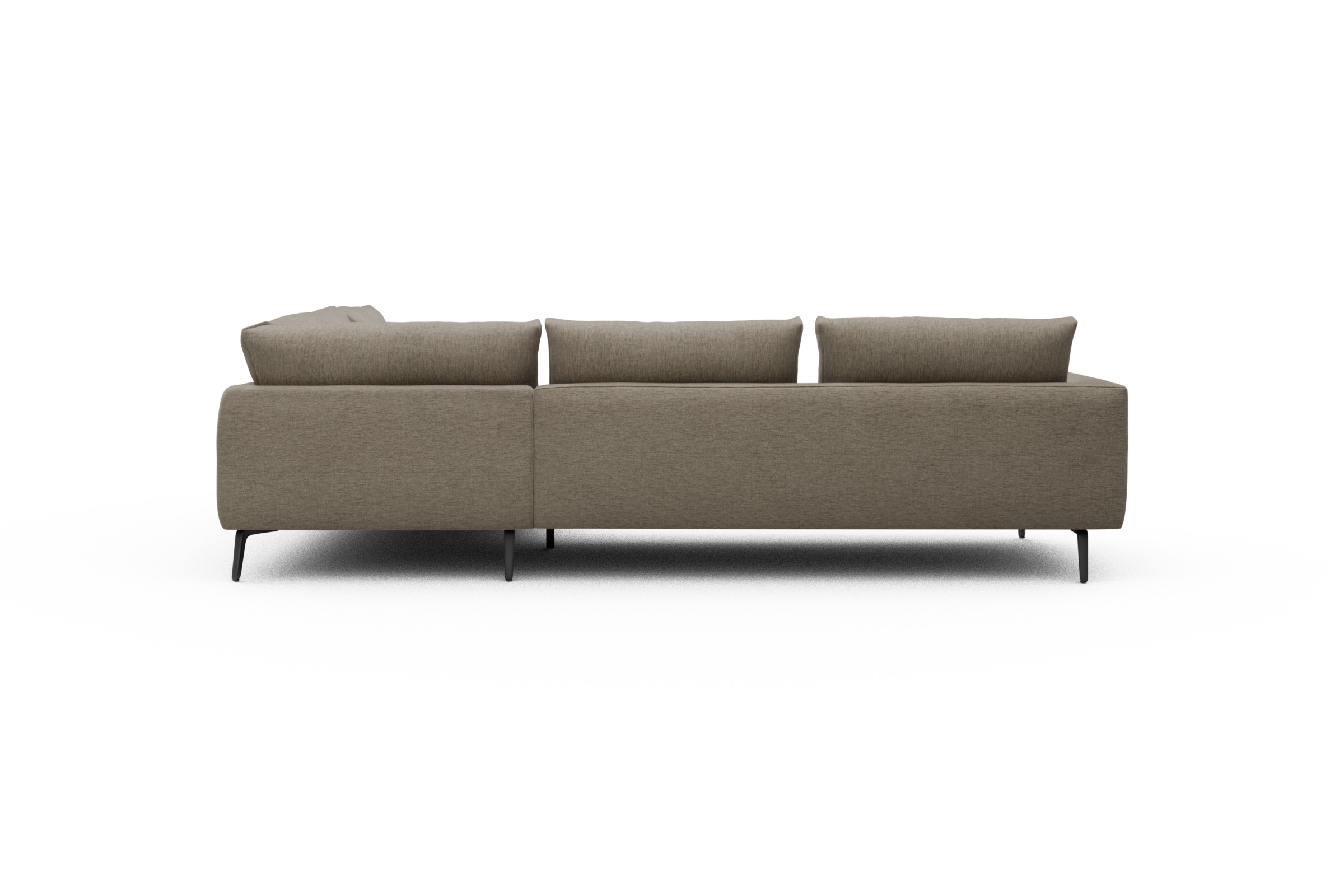 Ecksofa Karl Relax-Ecke rechts mit 2,5-Sitzer Smooth-Belge