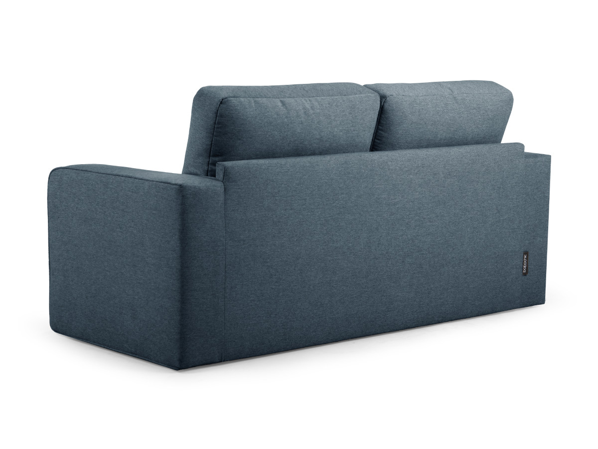Bobochic Come Schlafsofa 2-Sitzer Melange-Stoff Dunkelblau