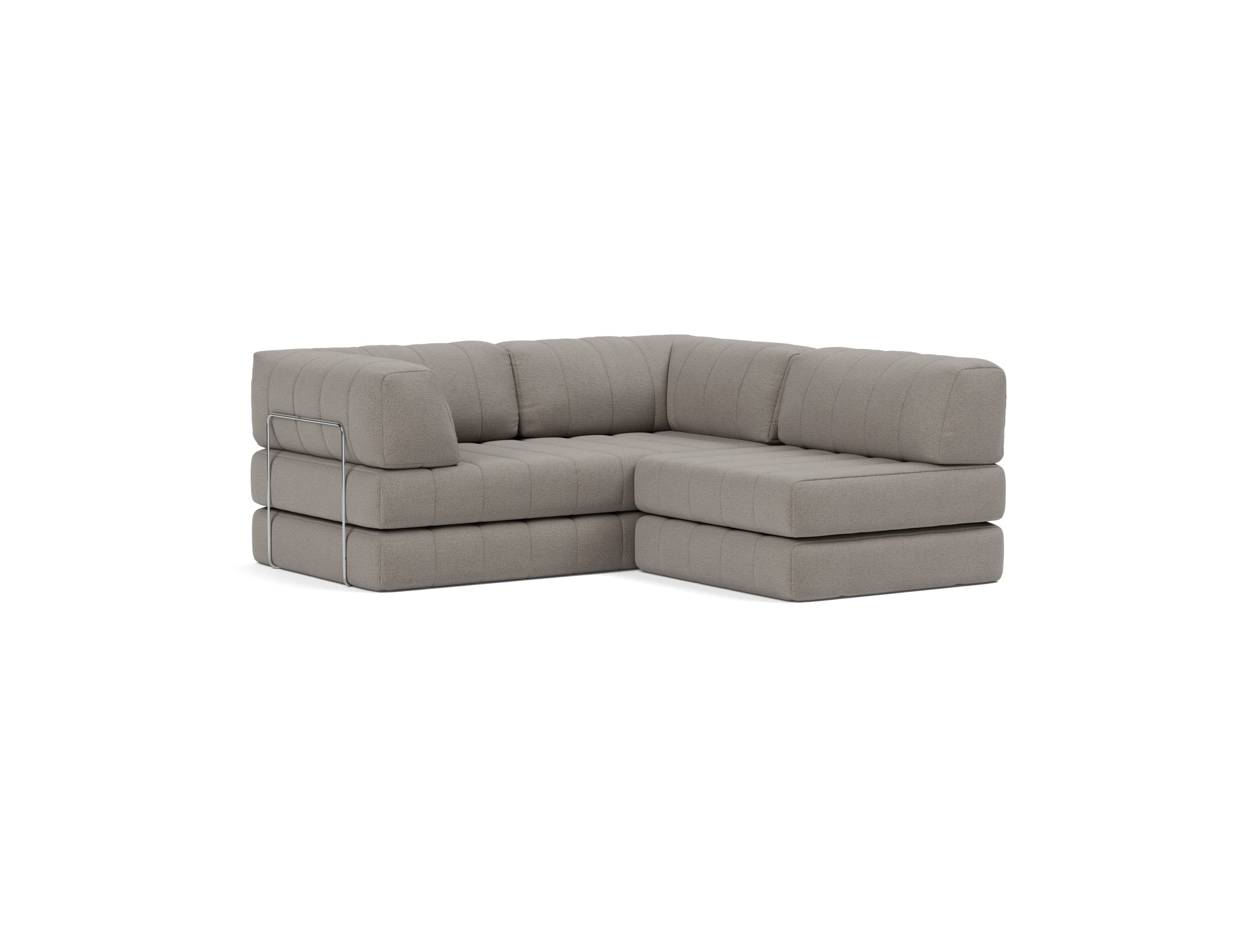 Schlafsofa CozyPad Grand mit Armlehnen Flachgewebe Mixed Dance 521-Grey