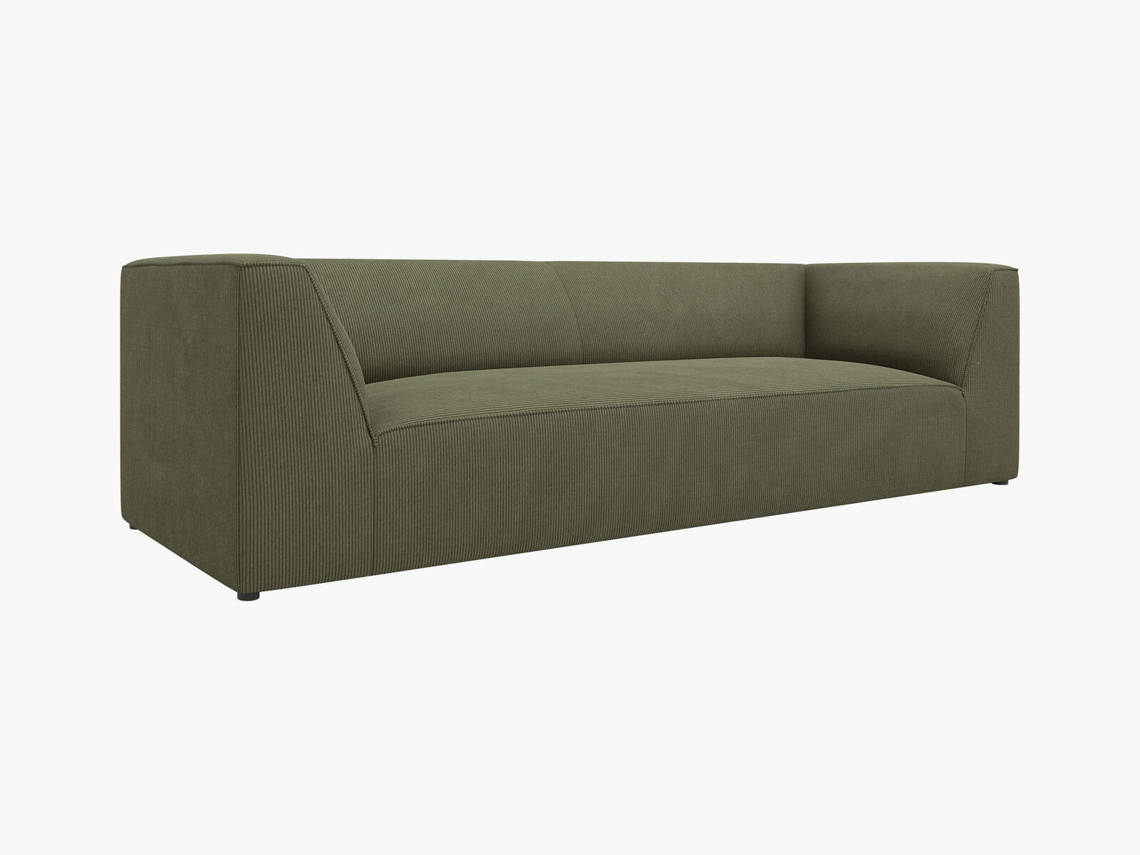 Micadoni Sofa Ruby 3-Sitzer Kord Scala Grün
