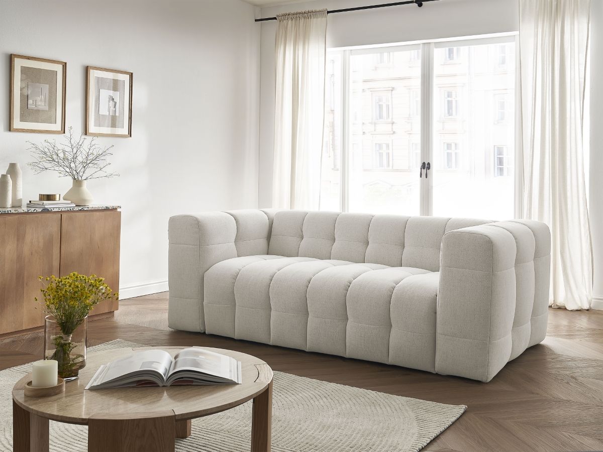 Bobochic Cloud Schlafsofa 3-Sitzer Stoff Beige