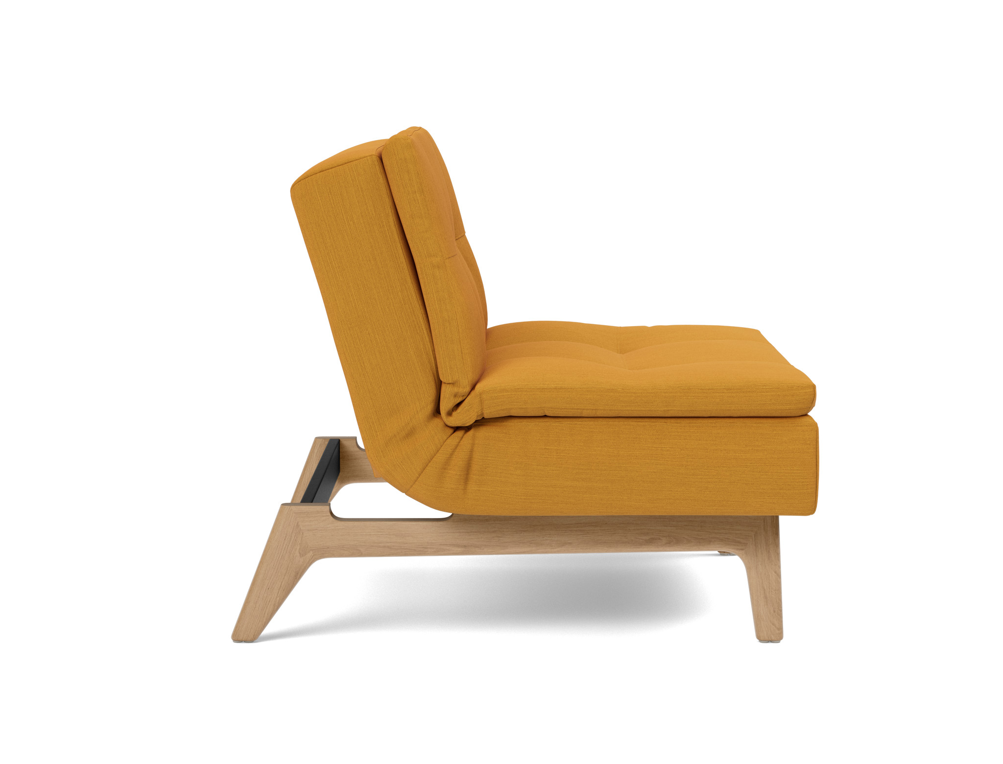 Sessel Dublexo Flachgewebe Elegance 507-Burned-Curry Beine Eiche
