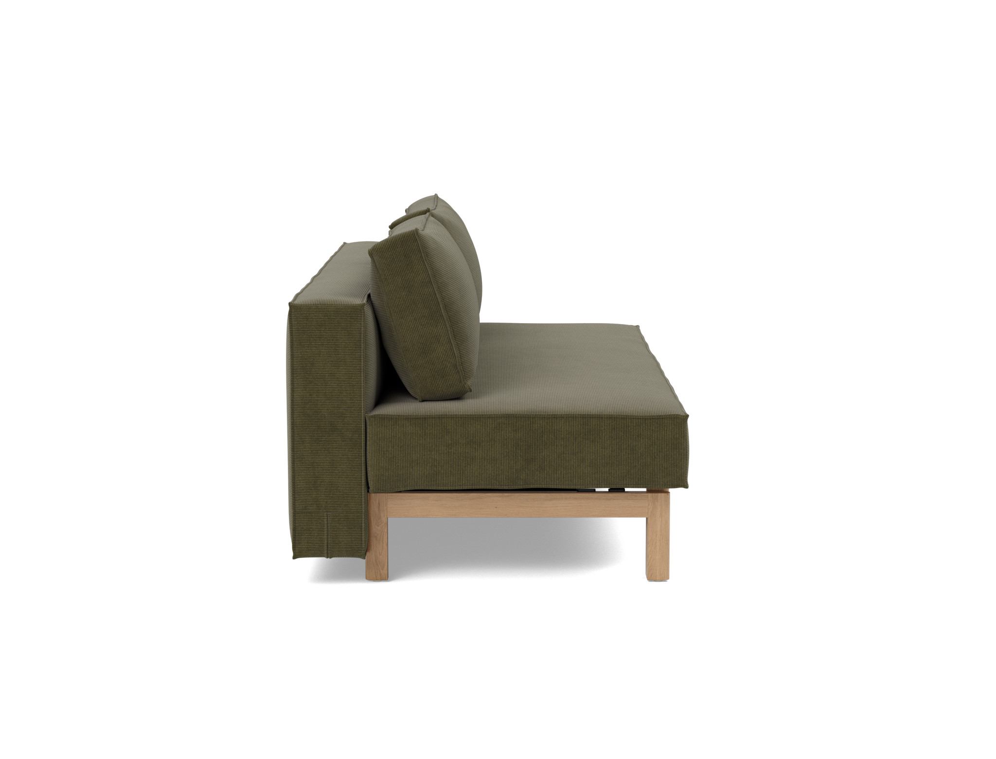 Schlafsofa Sly Kord Cordufine 316-Pine-Green Beine Eiche