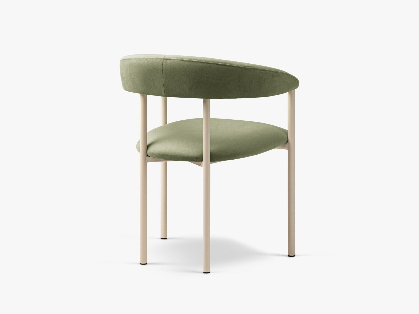 Micadoni Stuhl Lea Samt Magic Velvet Grün Creme