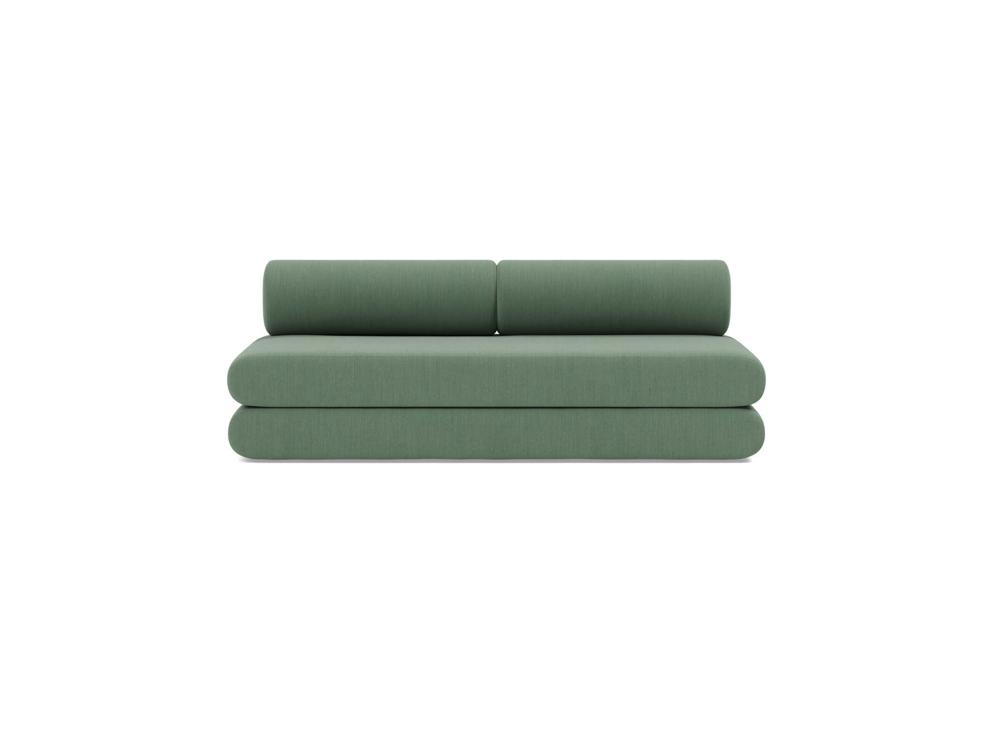 Tagesbett Circlus mit Rückenrollen Flachgewebe Elegance 518-Green
