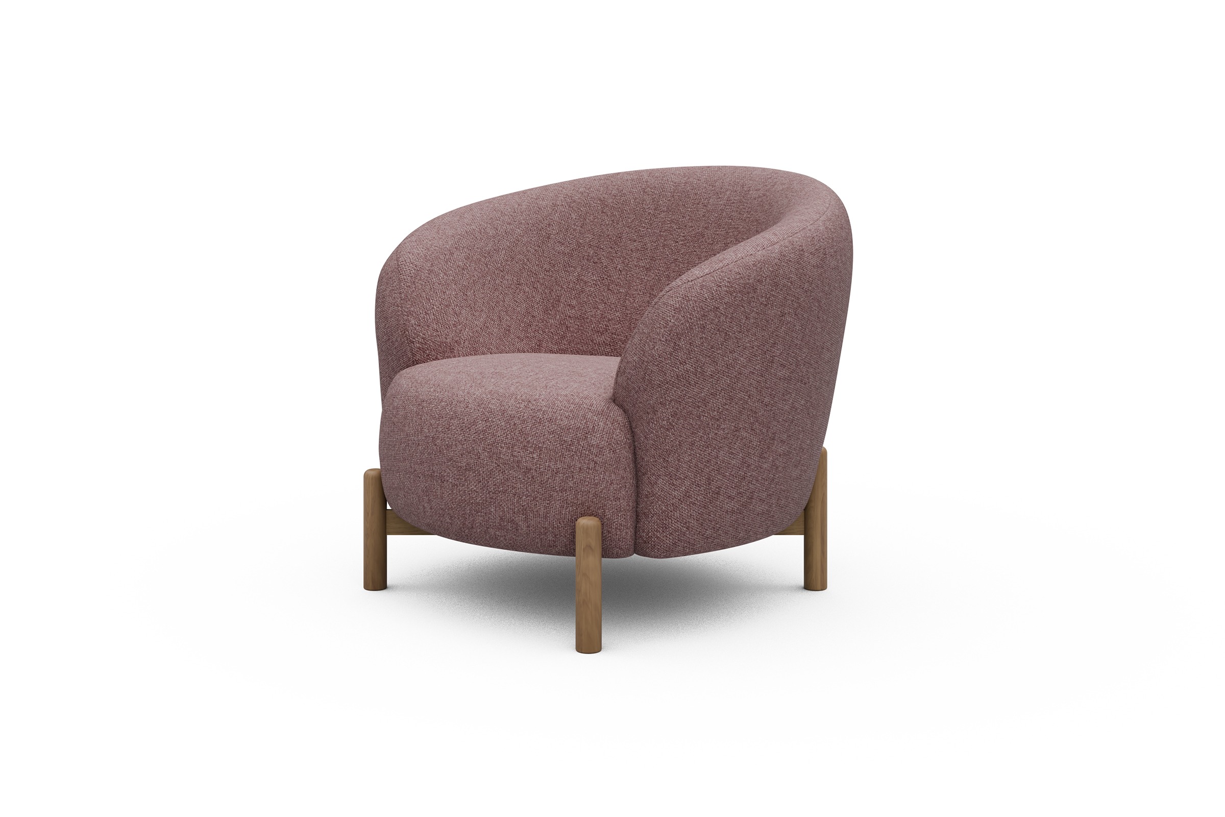 Sessel Ronda Holzbeine Eiche Natur Sama-Flamingo