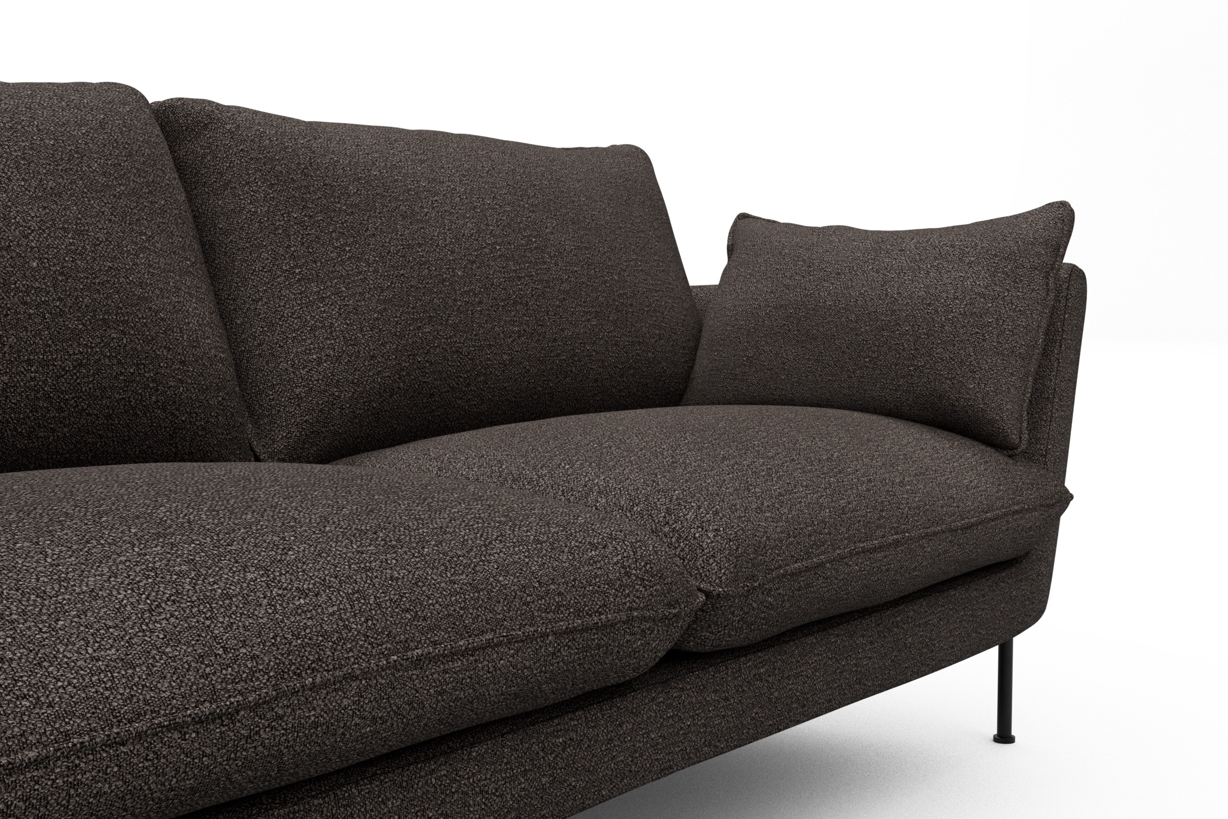 Sofa Anton 2-Sitzer Boucle-Taupe