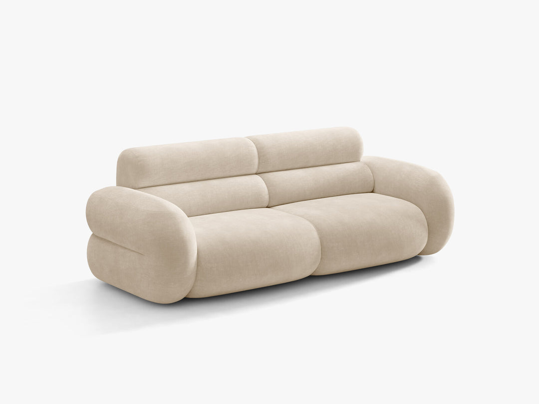 Micadoni Neo Sofa 3-Sitzer Chenille Golden Helles Beige