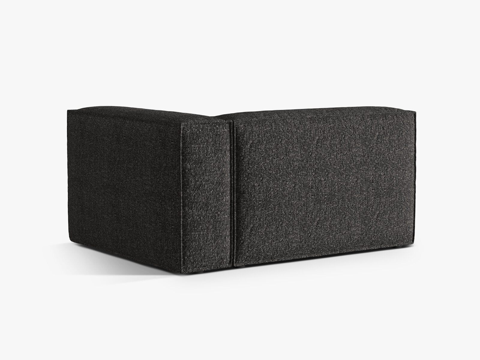 Micadoni Eckmodul Nuria 2-Sitzer Rechts Boucle Anthrazit