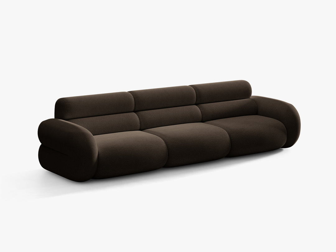 Micadoni Neo Modulares Sofa 4-Sitzer Boucle Baloo Braun