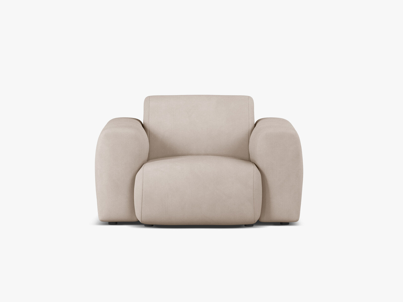 Micadoni Sessel Molino Strukturierter Stoff Rebel Beige