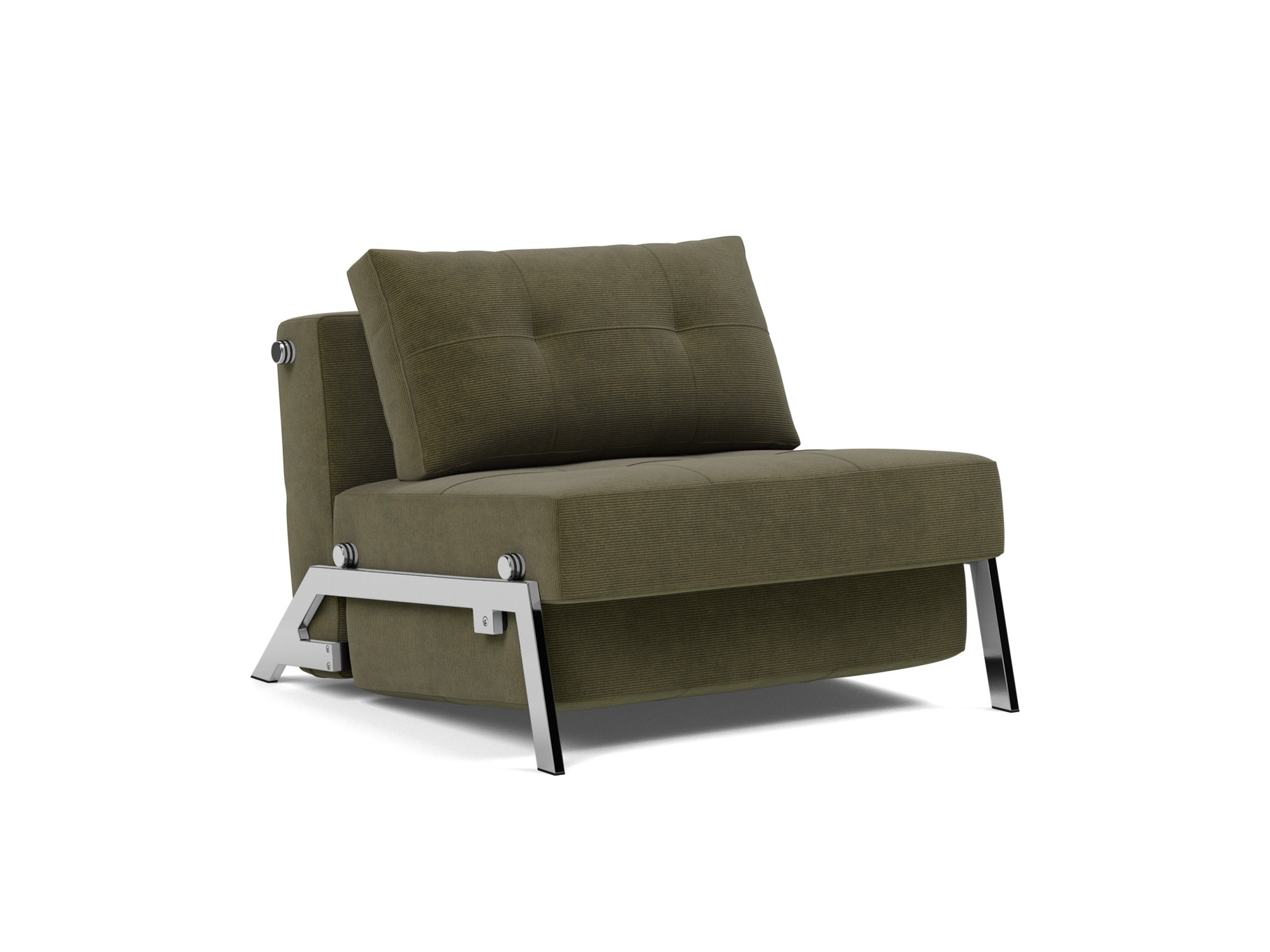 Schlafsessel Cubed 90 Kord Cordufine 316-Pine-Green Beine Chrom