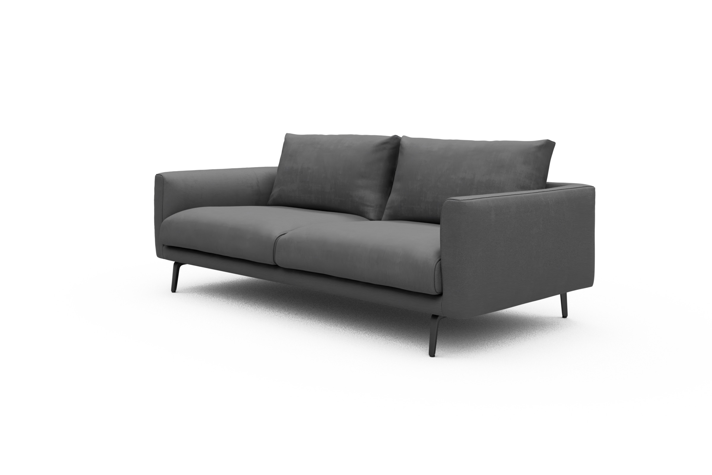 Sofa Karl 3-Sitzer Cordufine-Grey
