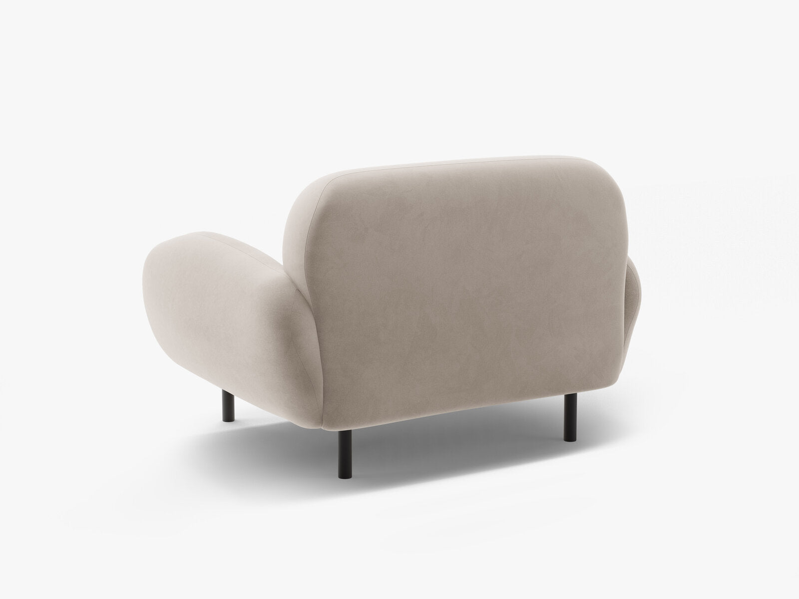 Micadoni Sessel Poppy Samt Casino Helles Beige