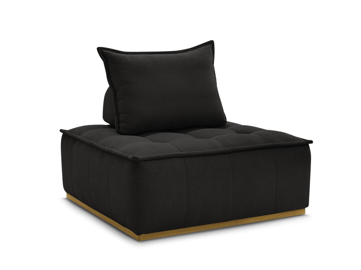 Bobochic Elisa Sofamodul 1-Sitzer Strukturstoff Schwarz
