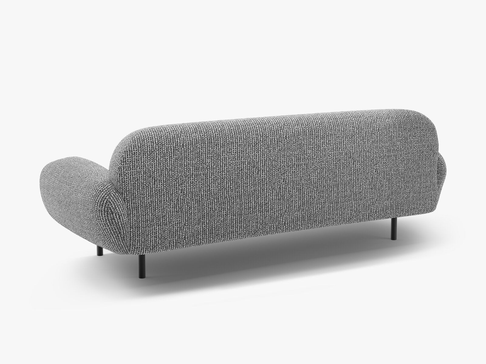 Micadoni Sofa Poppy 3-Sitzer Chenille Silencio Dunkelgrau