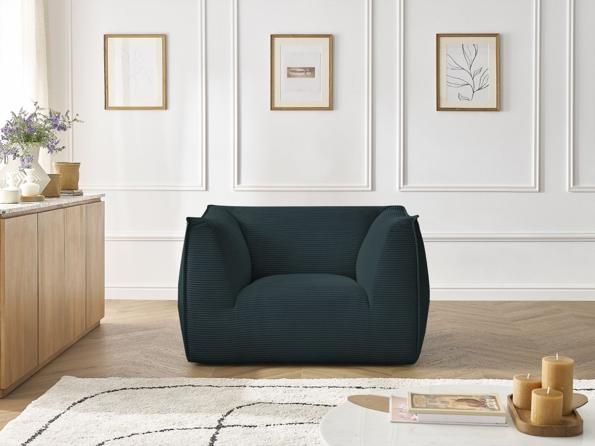 Bobochic Giorgia Sessel Cordsamt Dunkelblau