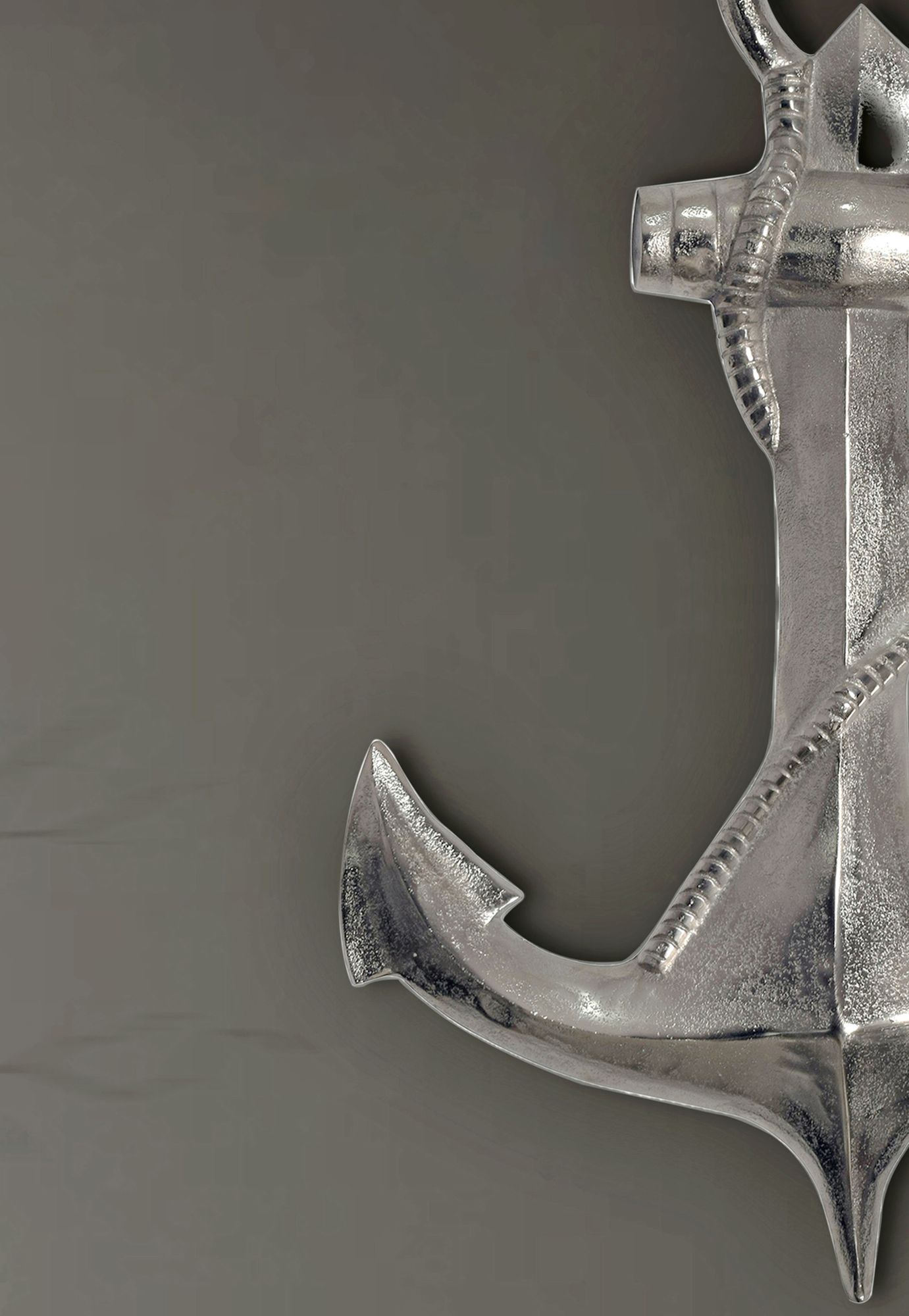 Wandobjekt Jessheim Aluminium Silber 47 × 4 × 70 cm