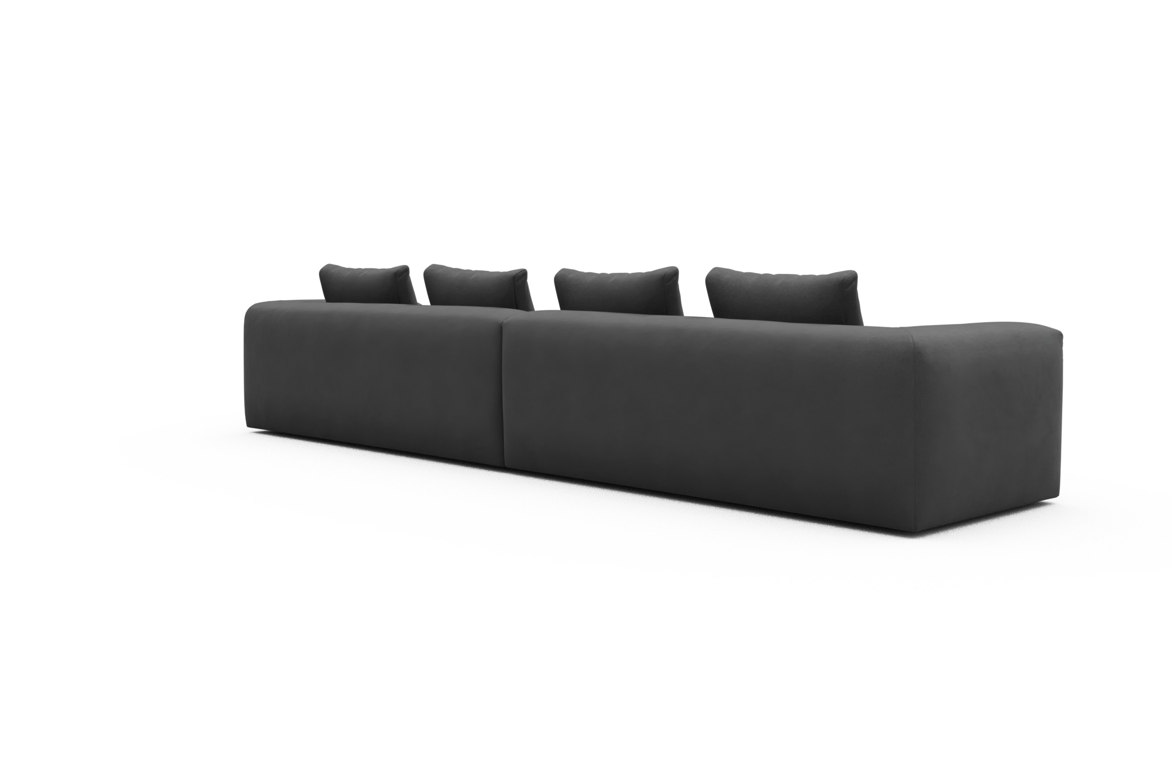 Sofa Modulares XXL Sofa Fred 5-Sitzer Satya-Zinc