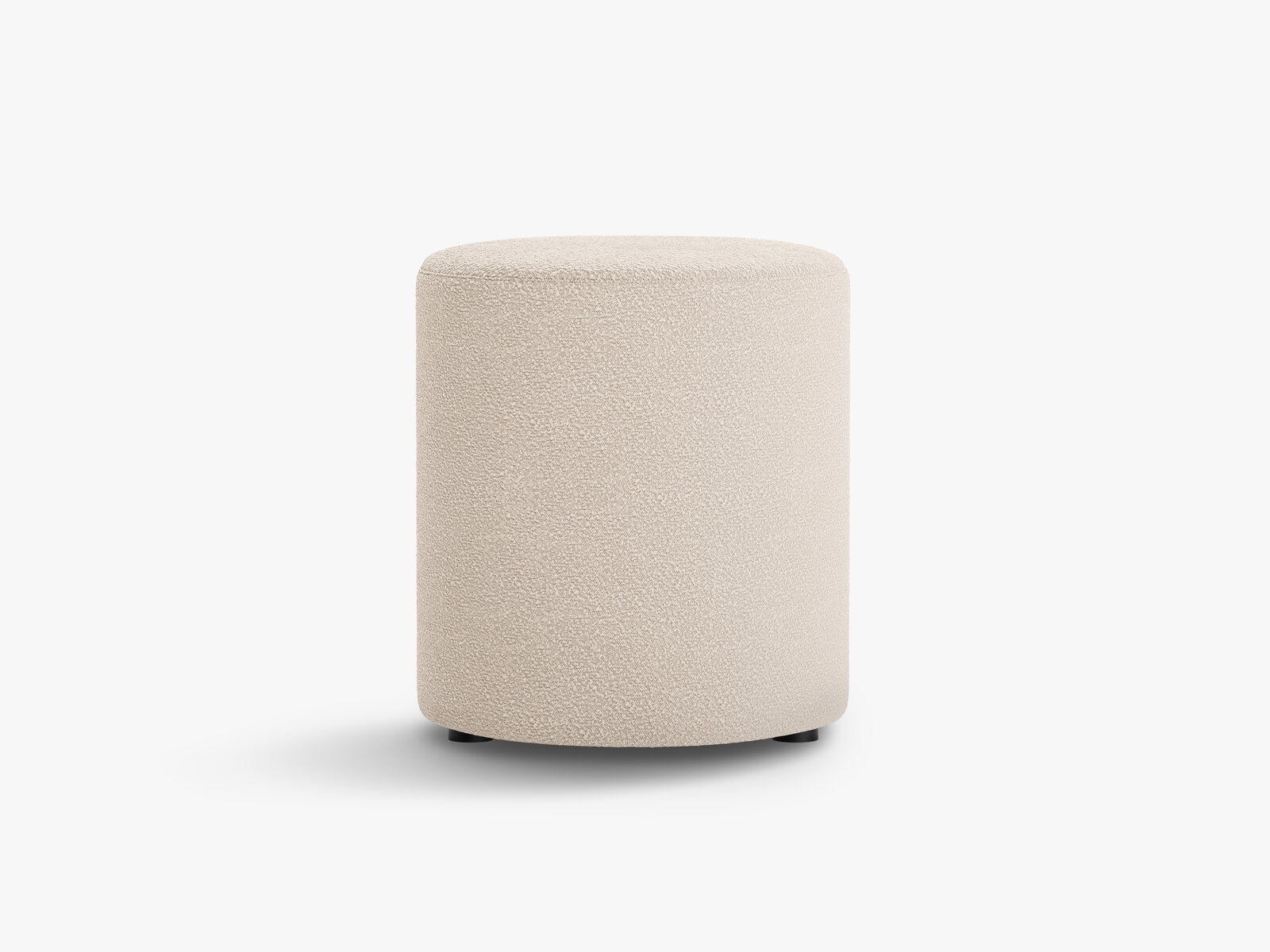 Micadoni Pouf Dia 40cm Boucle Baloo Beige