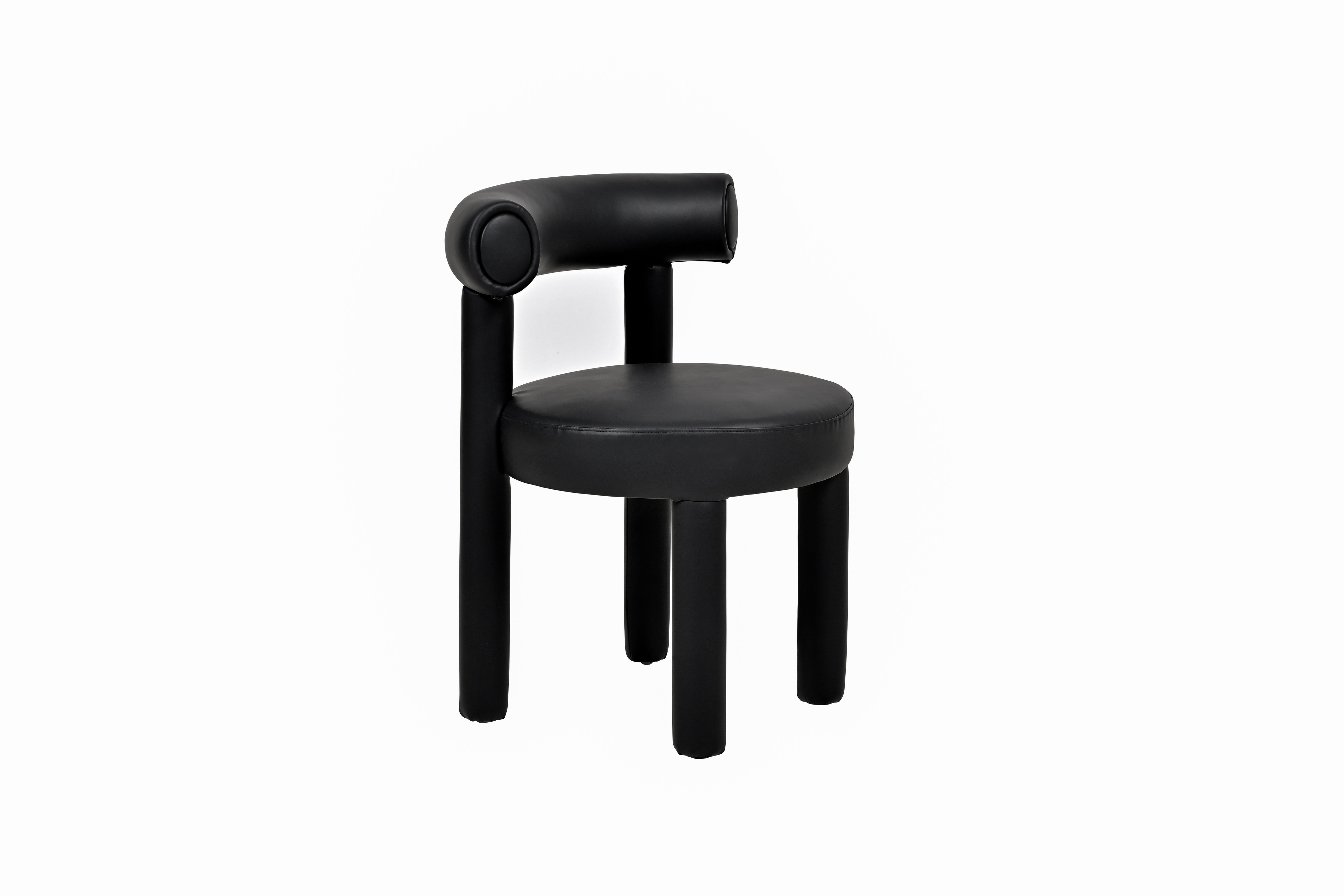 Livin Hill Polsterstuhl Leith 62 × 58 × 80 cm Schwarz, Kunstleder
