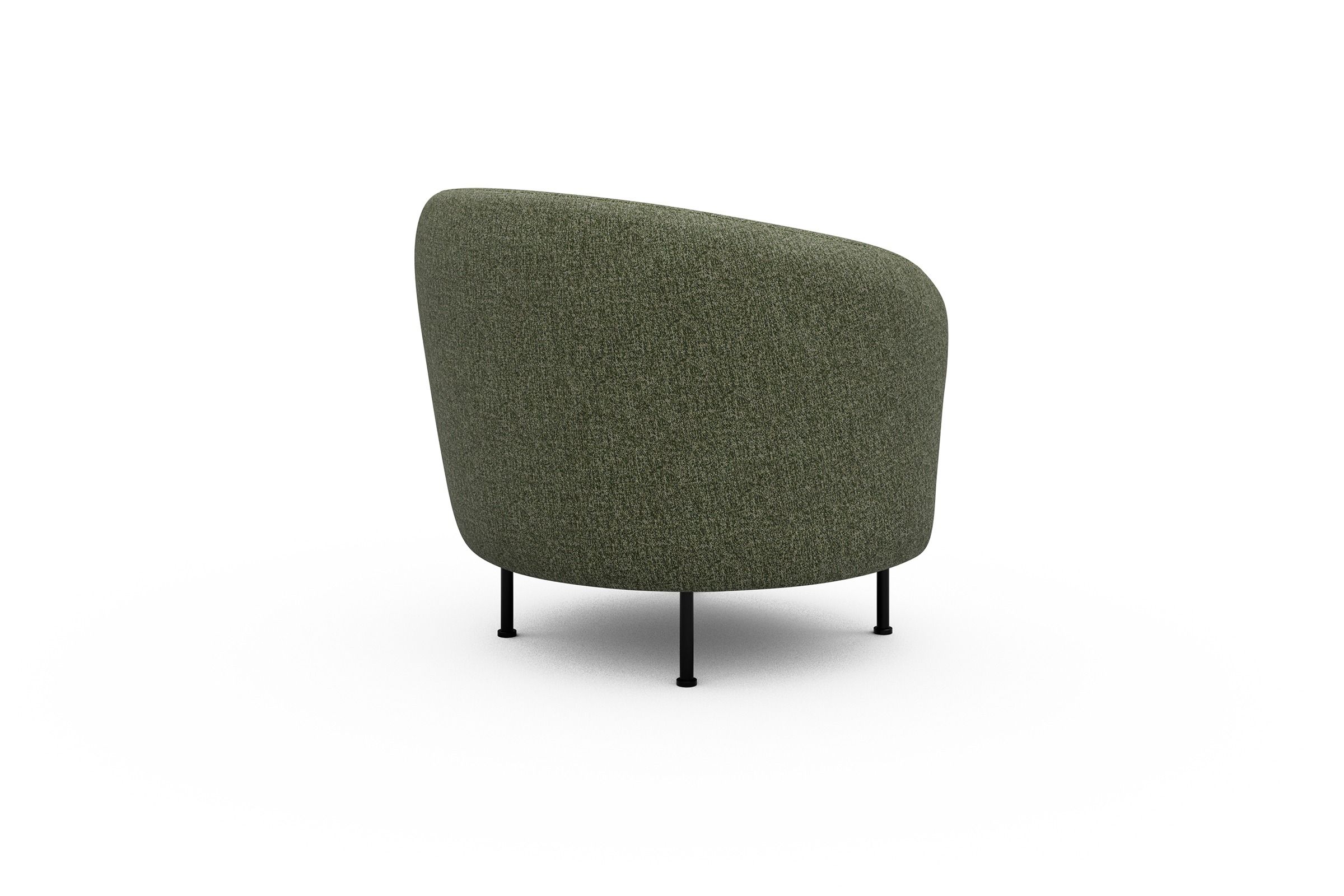Sessel Ronda Metallbeine Schwarz Carreno-Vivid-Green
