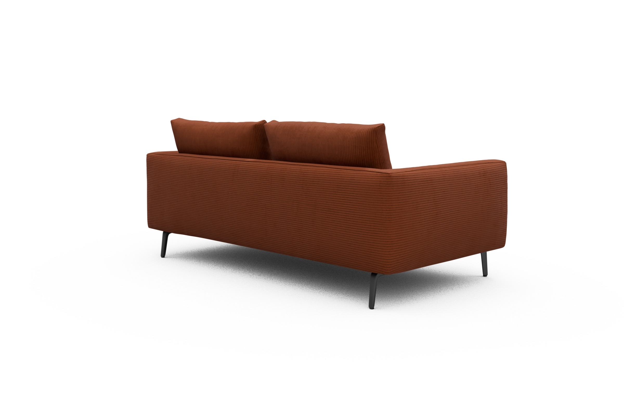 Sofa Karl 2-5-Sitzer Corduroy-Burnt-Orange