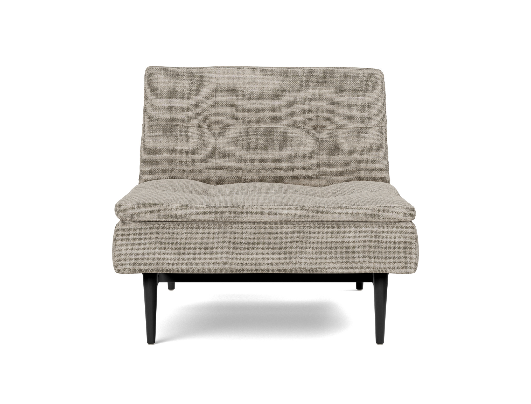 Sessel Dublexo Strukturierter Stoff Kenya 579-Gravel Beine Styletto Eiche schwarz