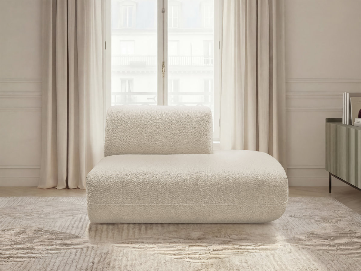 Bobochic Anda Sofamodul 2-Sitzer Chenille Beige Ecke rechts
