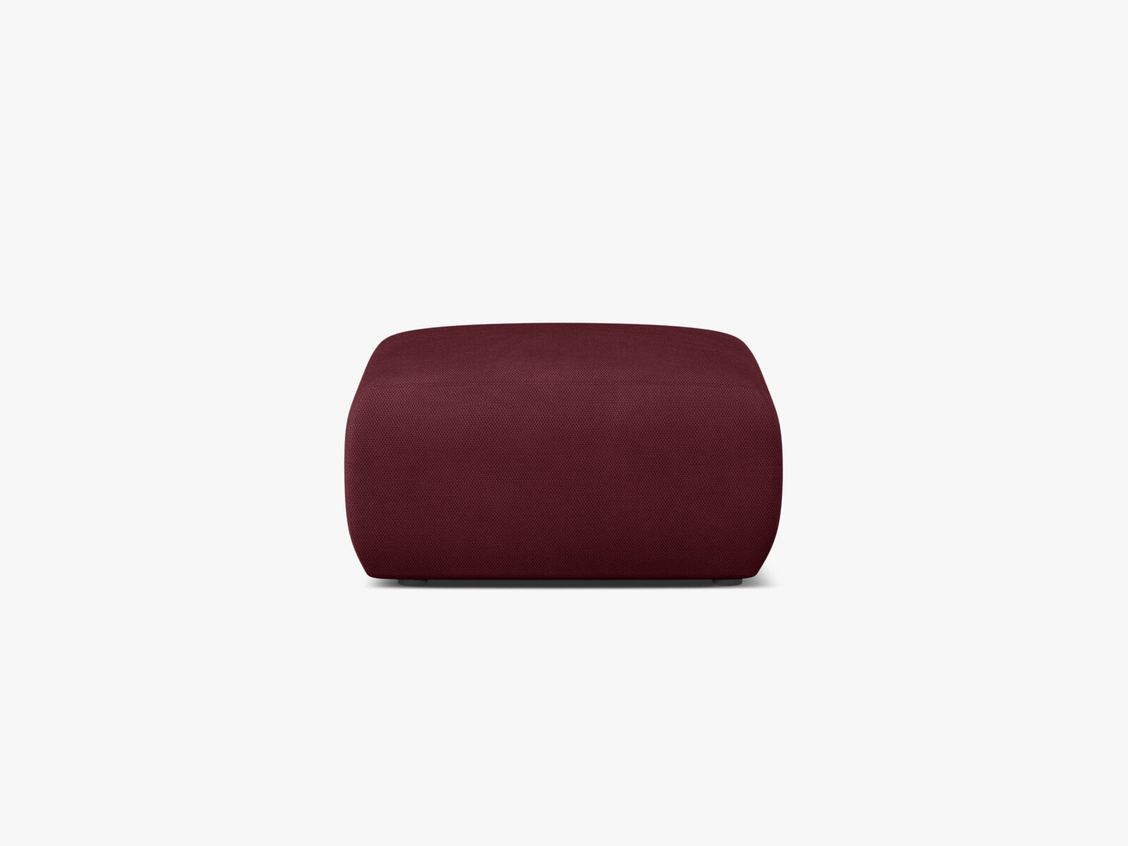 Micadoni Hocker Molino Medium Strukturierter Stoff Rebel Bordeaux