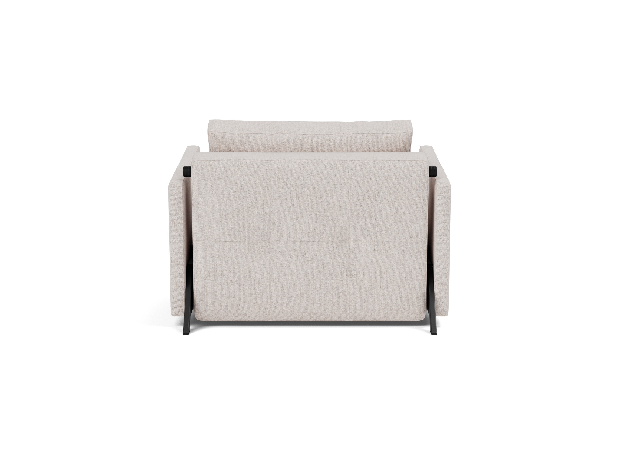 Schlafsessel Cubed 90 mit Armlehnen Strukturierter Stoff Weda 300-Weda-Sand