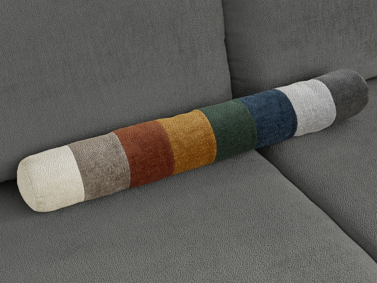 Bobochic Lucien Pouf Stoff Dunkelgrau